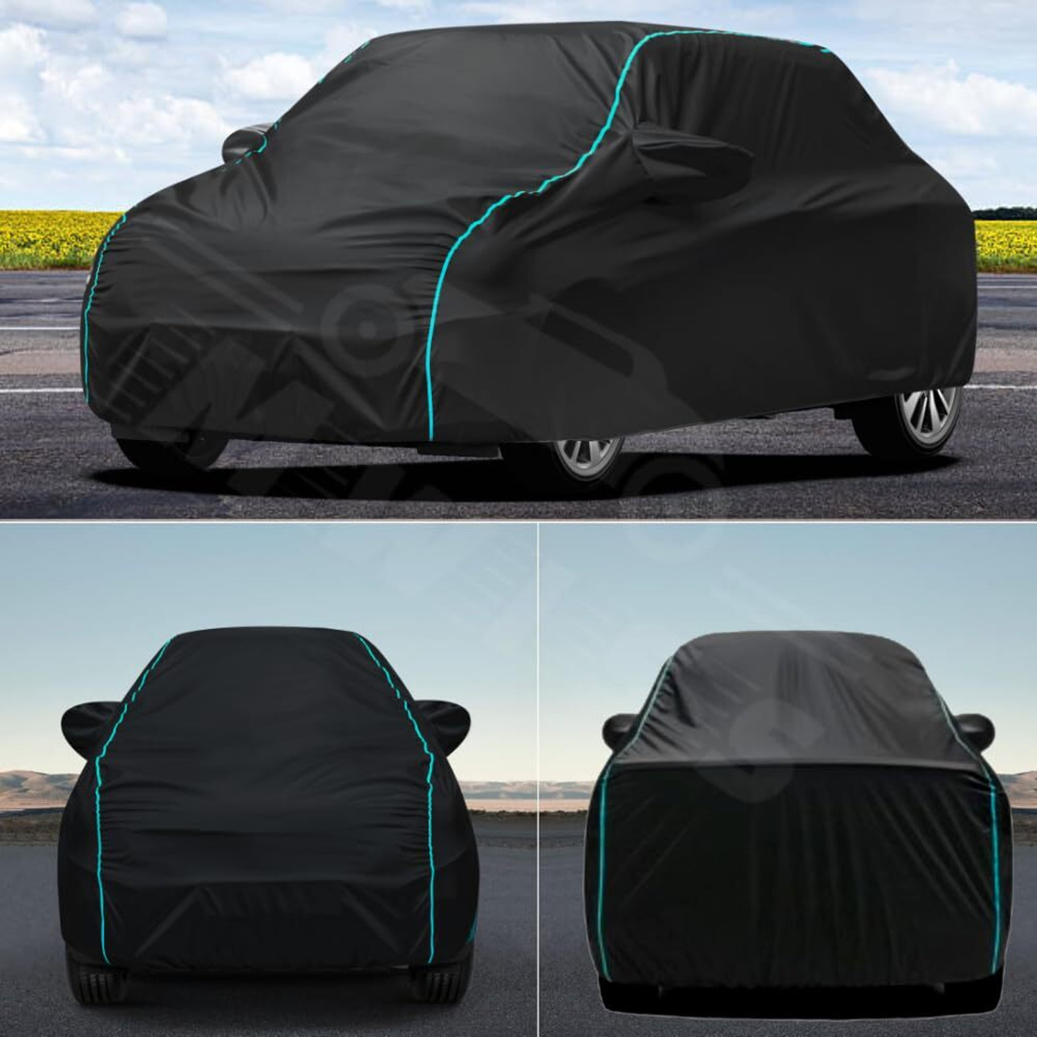 Image of SSPMotors Tata Aeris Body Cover (Black, Blue, For 2014, 2015, 2016, 2017, 2018, 2019, 2020, 2021, 2022, 2023, 2024, 2025, 2026, NA Models)