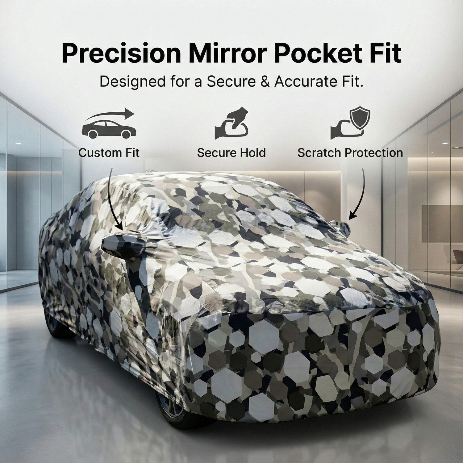 Image of MOTOFLY Car Cover For Maruti Dzire (With Mirror Pockets)