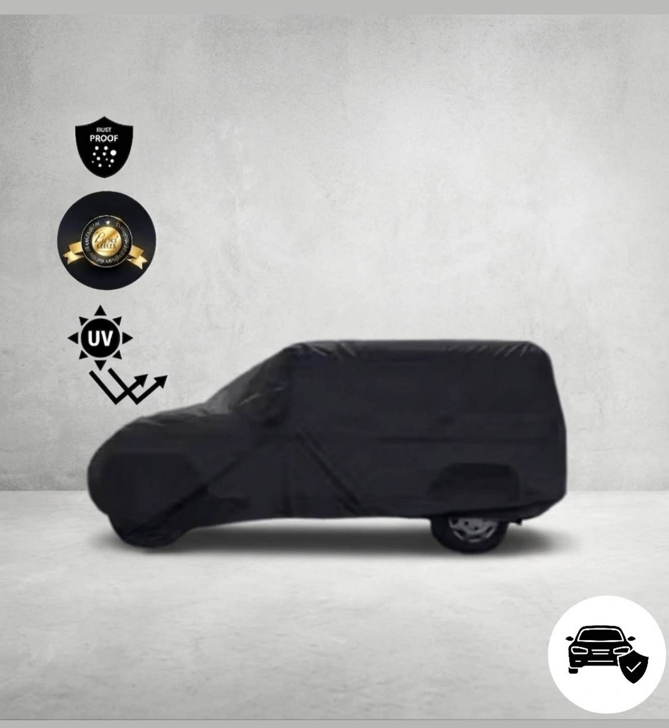 NEXTAURA Mahindra Bolero Car Cover Black - Image 4