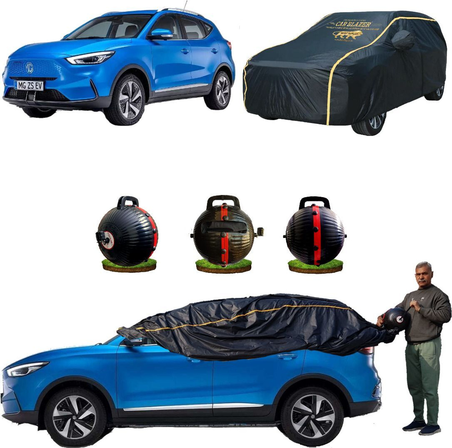 Image of CARBLAZER Car Cover For MG ZS EV (Without Mirror Pockets)