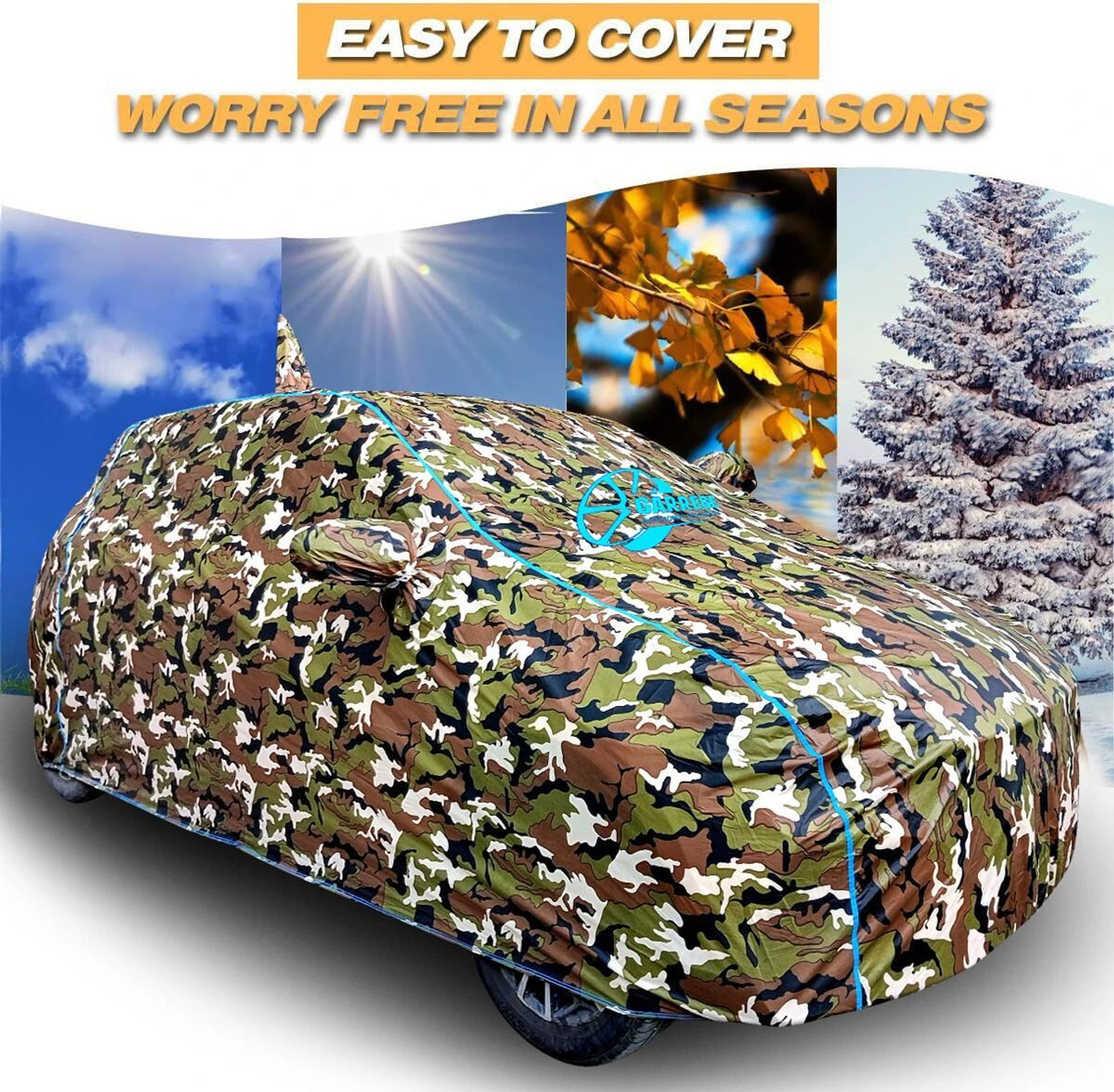 Image of GARREGE Car Cover For Tata Punch (With Mirror Pockets)