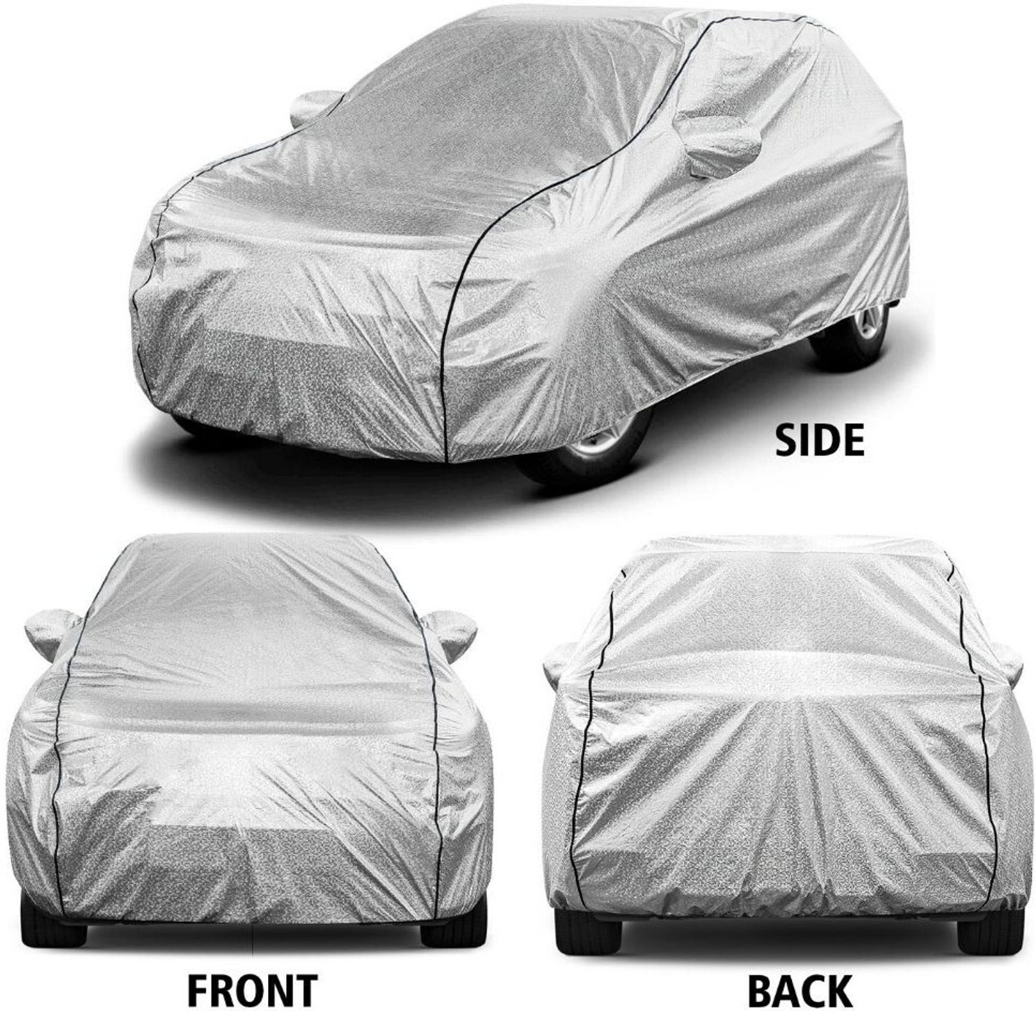Image of Grizzly Car Cover For Hyundai EON Sportz, EON Magna Plus Option, EON Magna Plus, EON Era Plus (With Mirror Pockets)