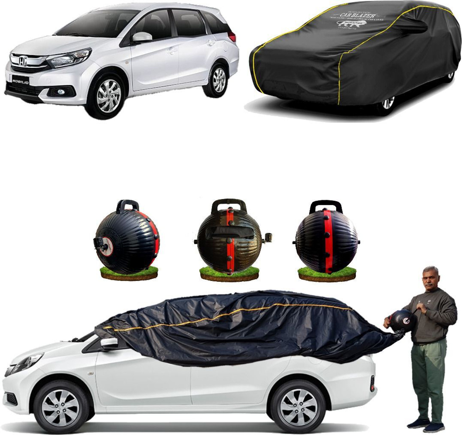 Image of CARBLAZER Car Cover For Honda Mobilio (Without Mirror Pockets)