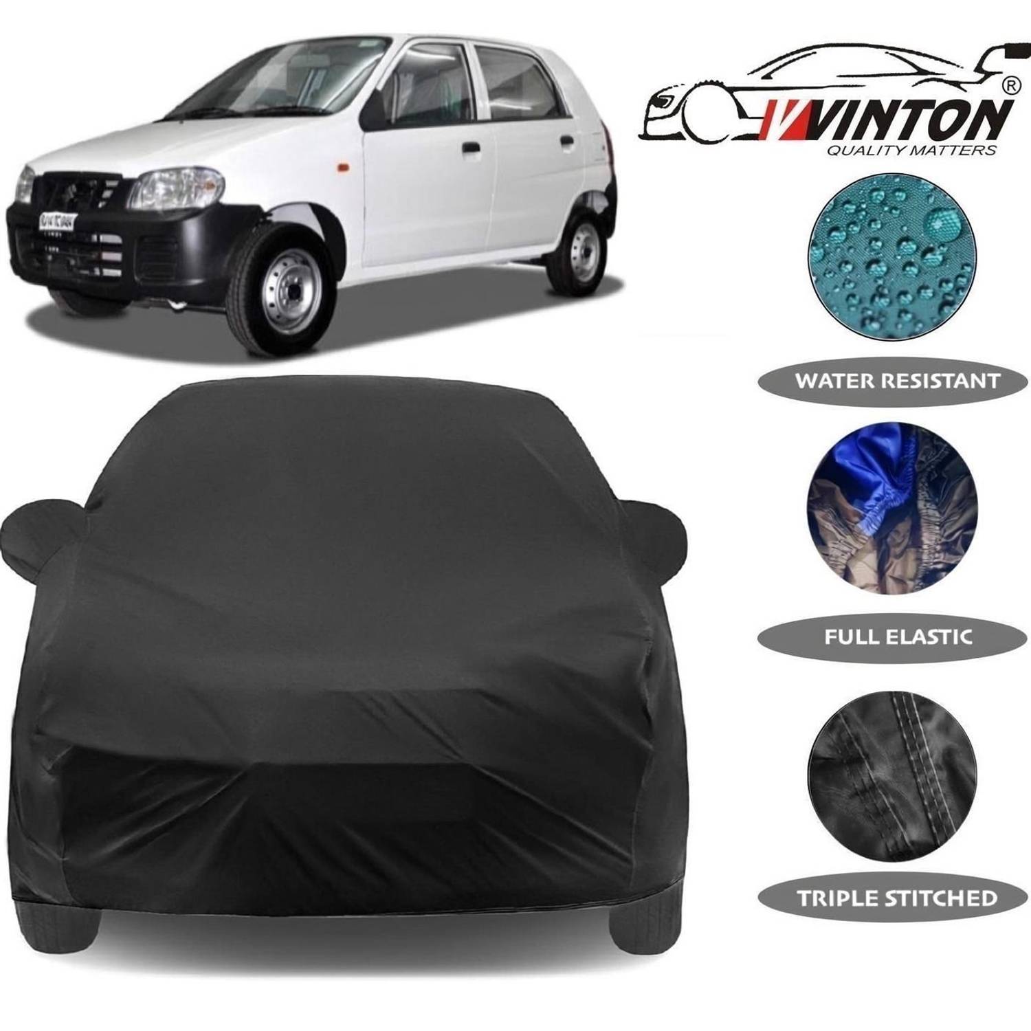 ACTIMO Car Cover For Maruti Suzuki Alto (With Mirror Pockets)