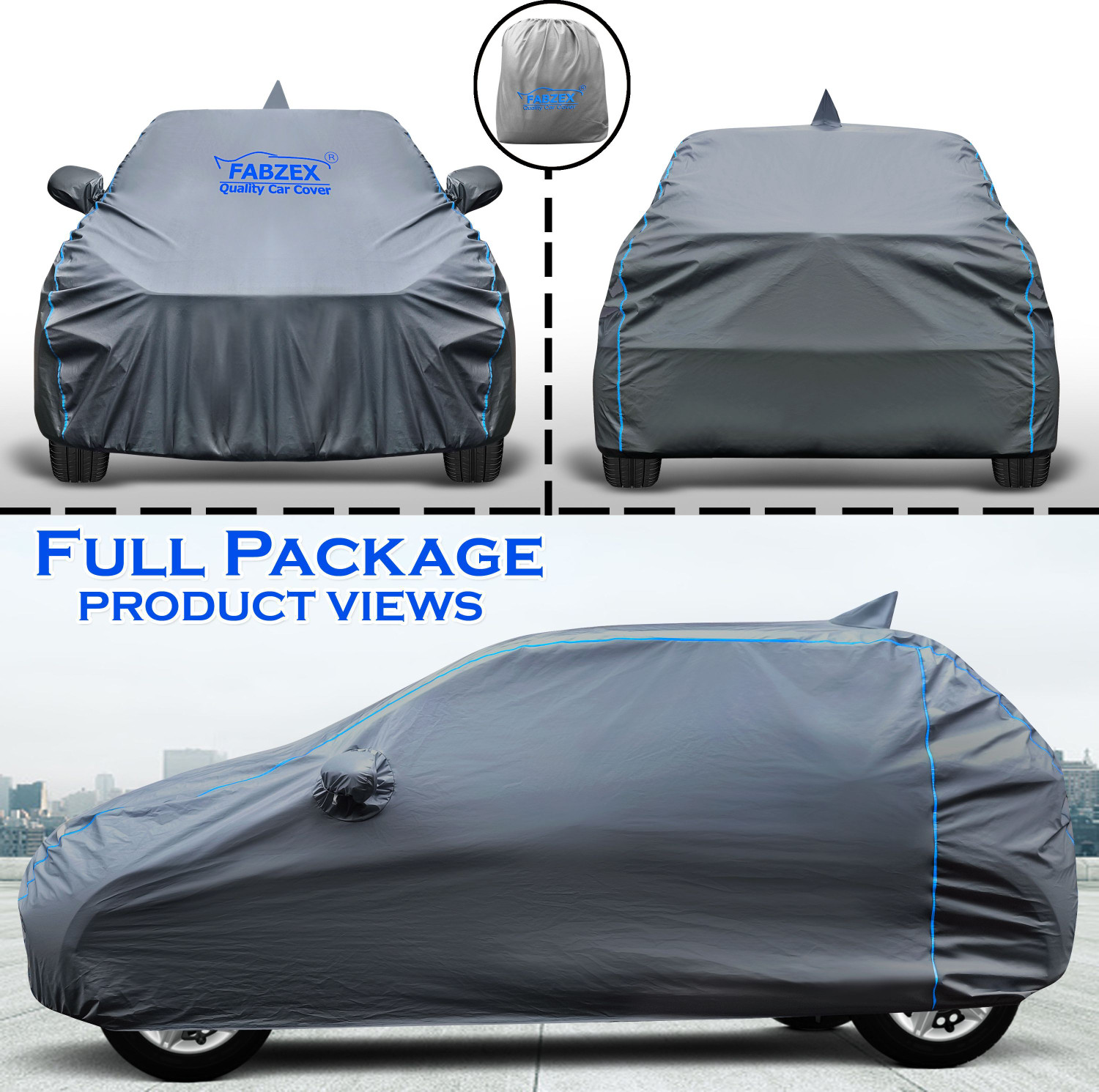Image of FABZEX Car Cover For Mahindra Scorpio N (With Mirror Pockets)