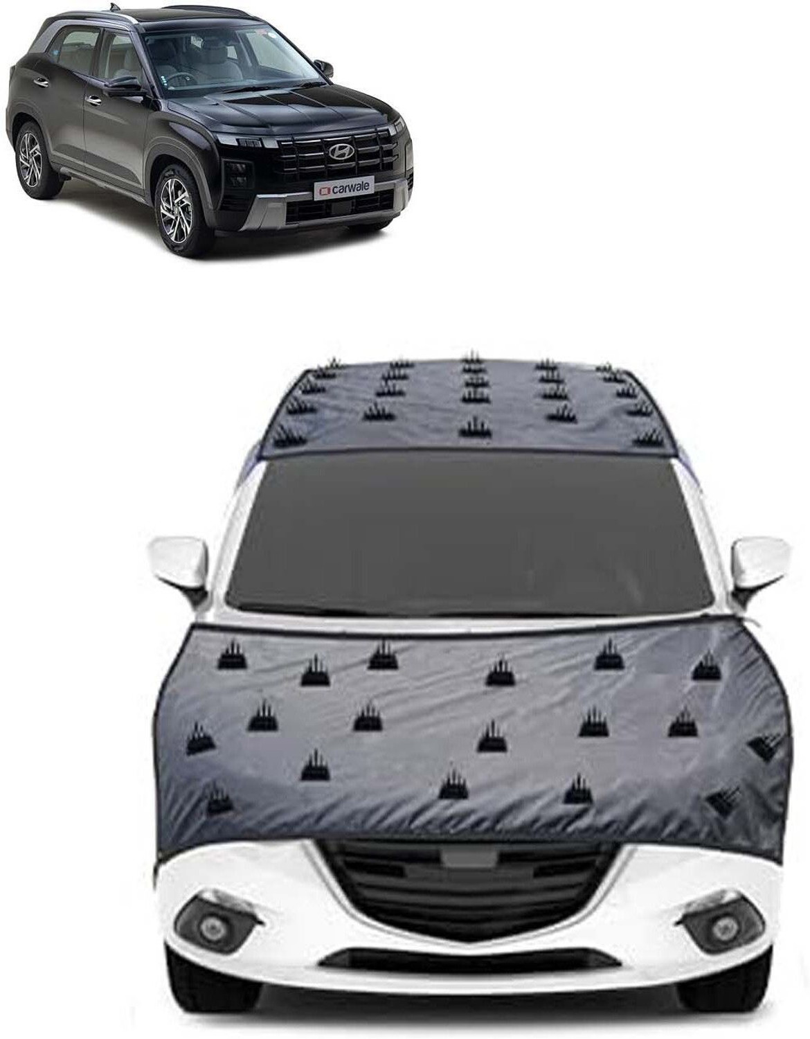 Image of infotechrepoto Car Cover For Hyundai Creta (Without Mirror Pockets)