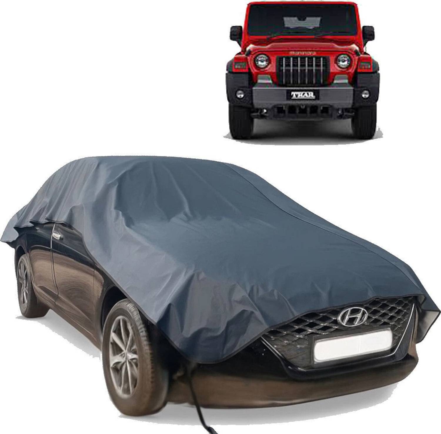 autouniko Car Cover For Mahindra Thar (Without Mirror Pockets)