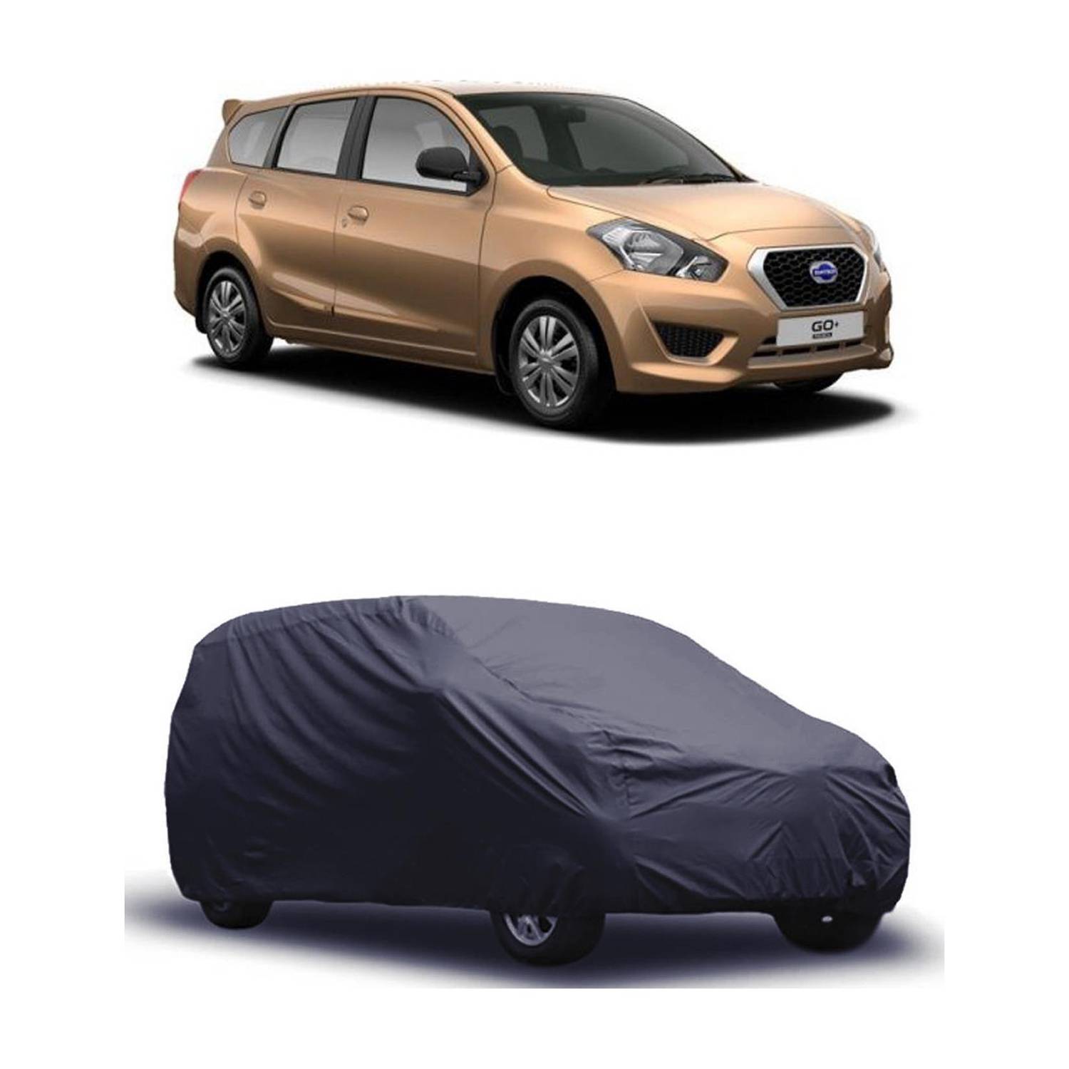 ABS-Tradelink Car Cover For Datsun Go+ (Without Mirror Pockets)