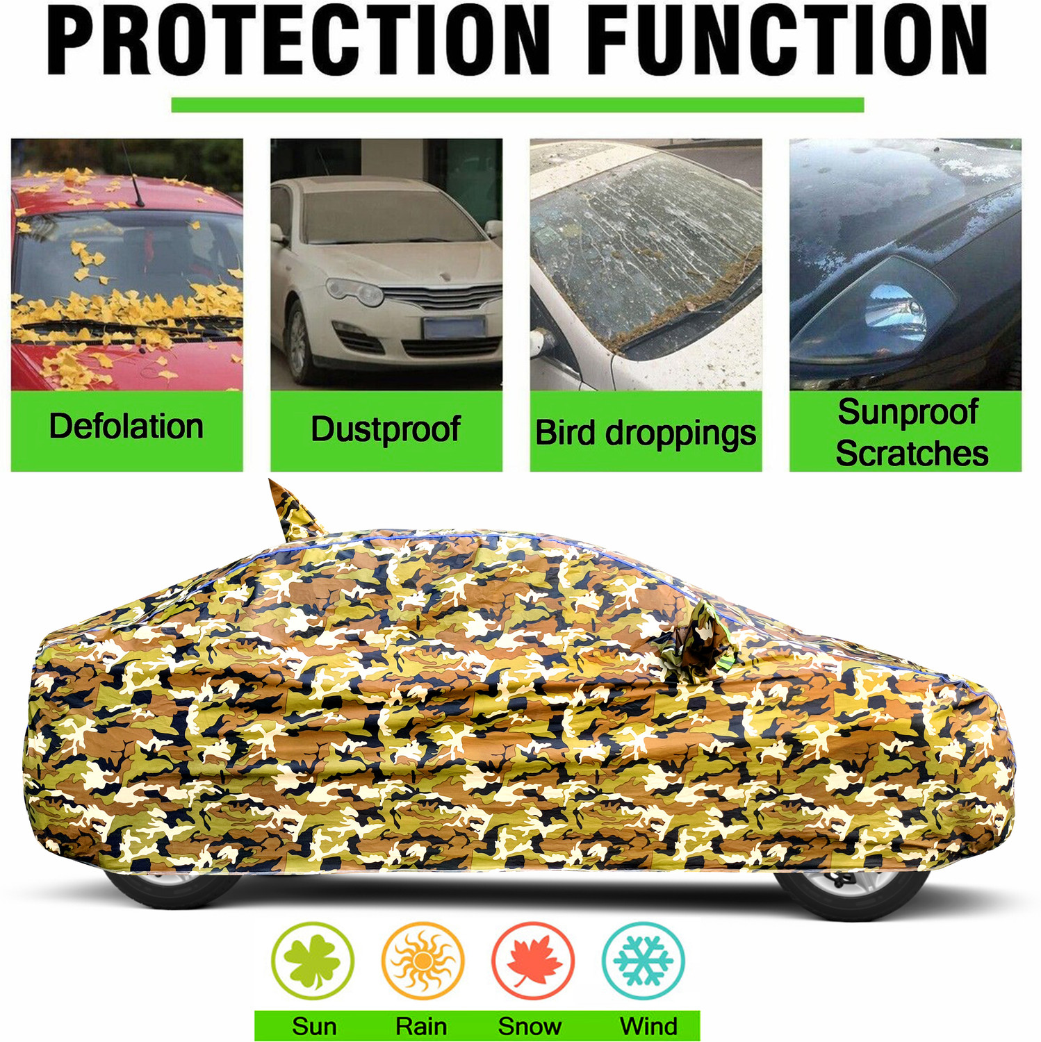 Image of FABVOLT Car Cover For Mahindra Xuv 3Xo (With Mirror Pockets)