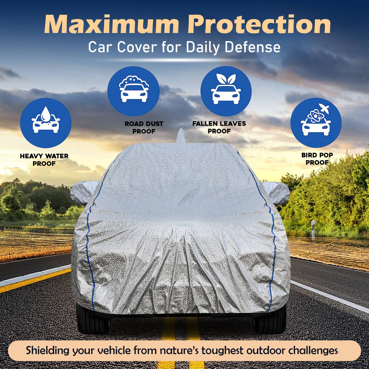 KRONIX Car Cover for Mahindra Bolero Variants - Image 2