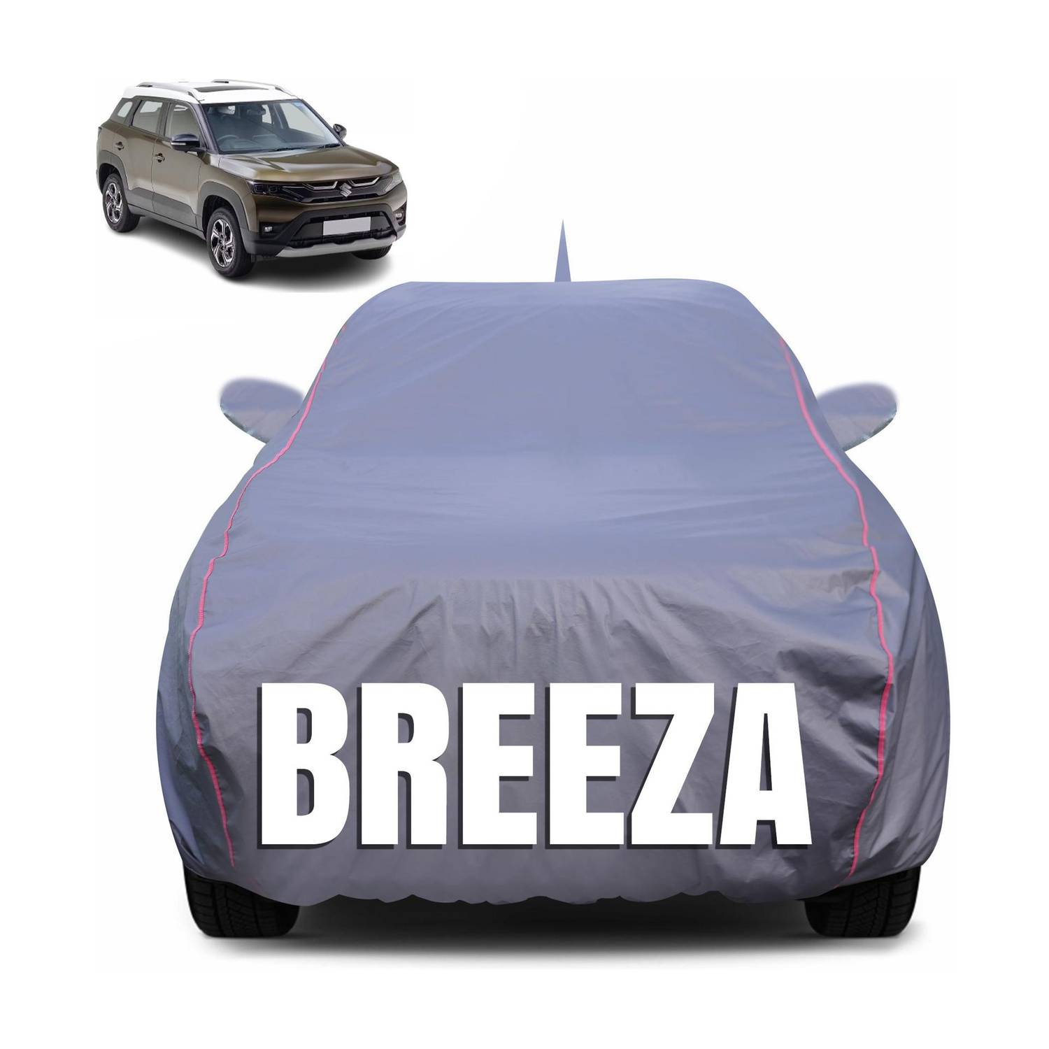 Atoray Car Cover For Maruti, Maruti Suzuki Brezza, Vitara Brezza (With Mirror Pockets)