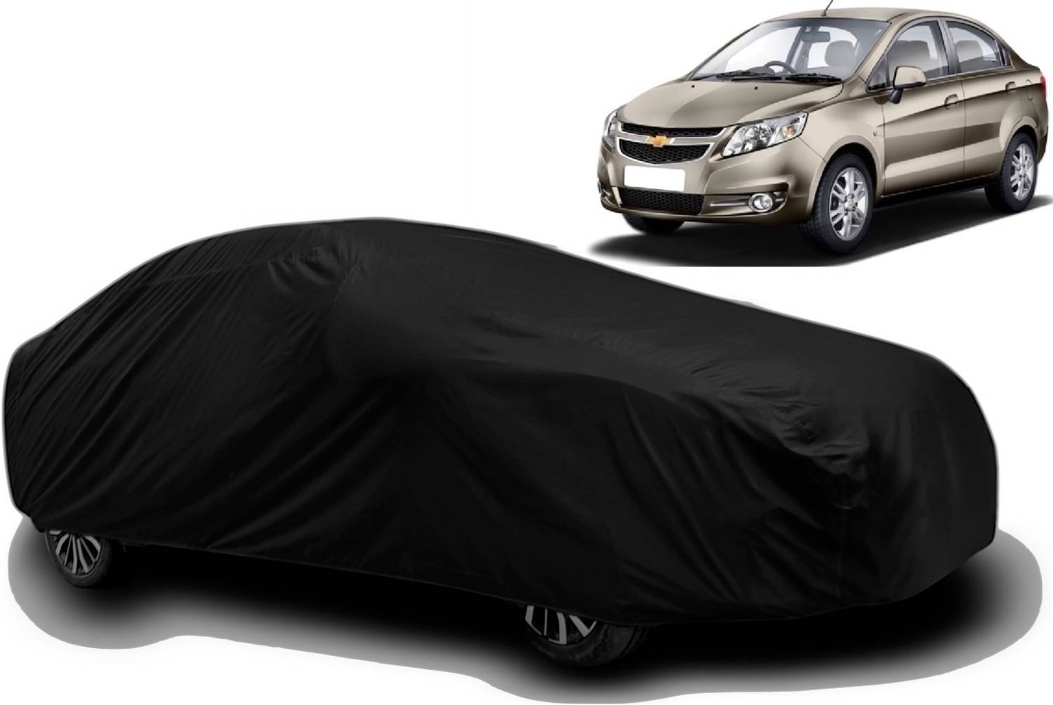 ALMICS Car Cover For Chevrolet Sail (With Mirror Pockets)