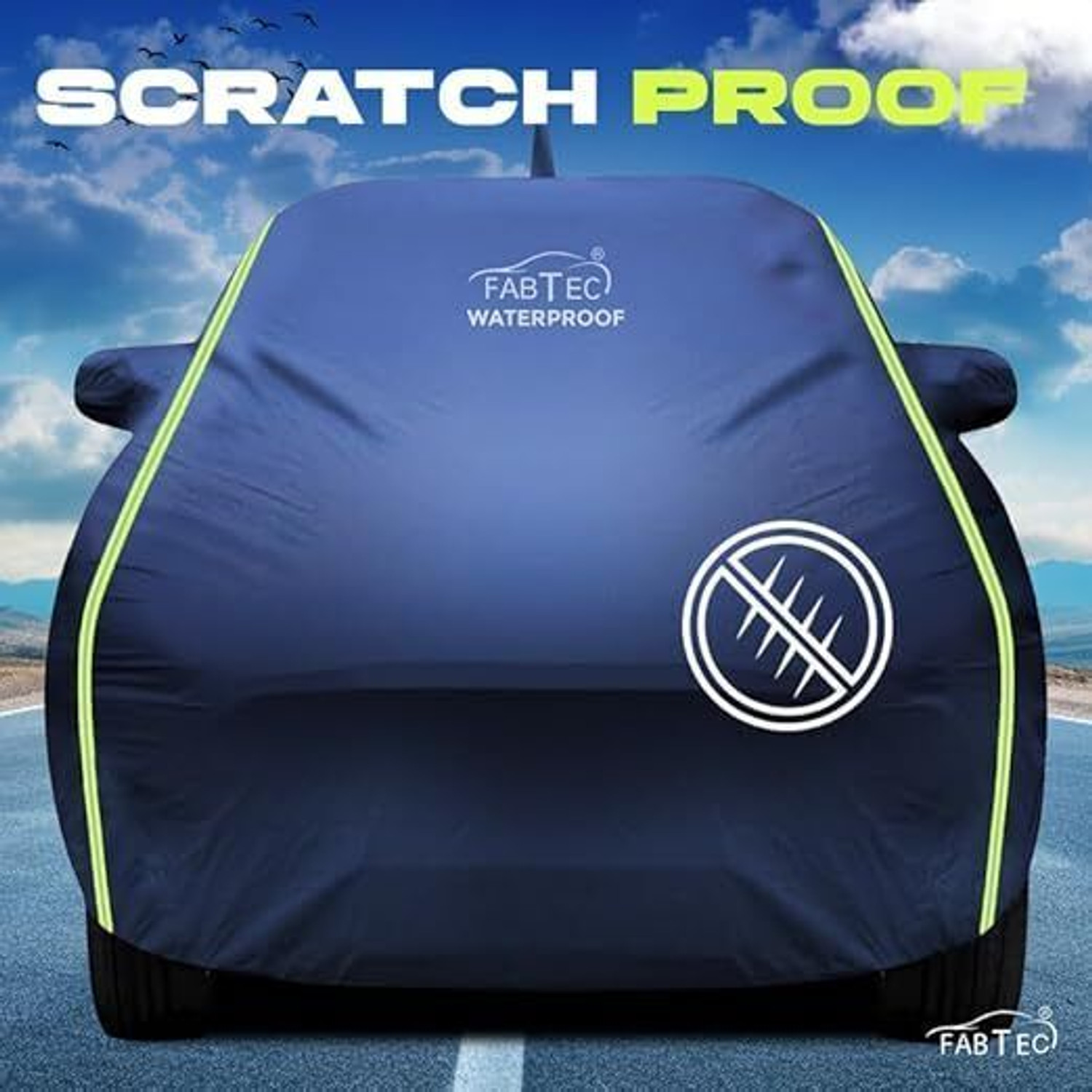 Image of FABTEC Car Cover For Hyundai Grand i10 (With Mirror Pockets)