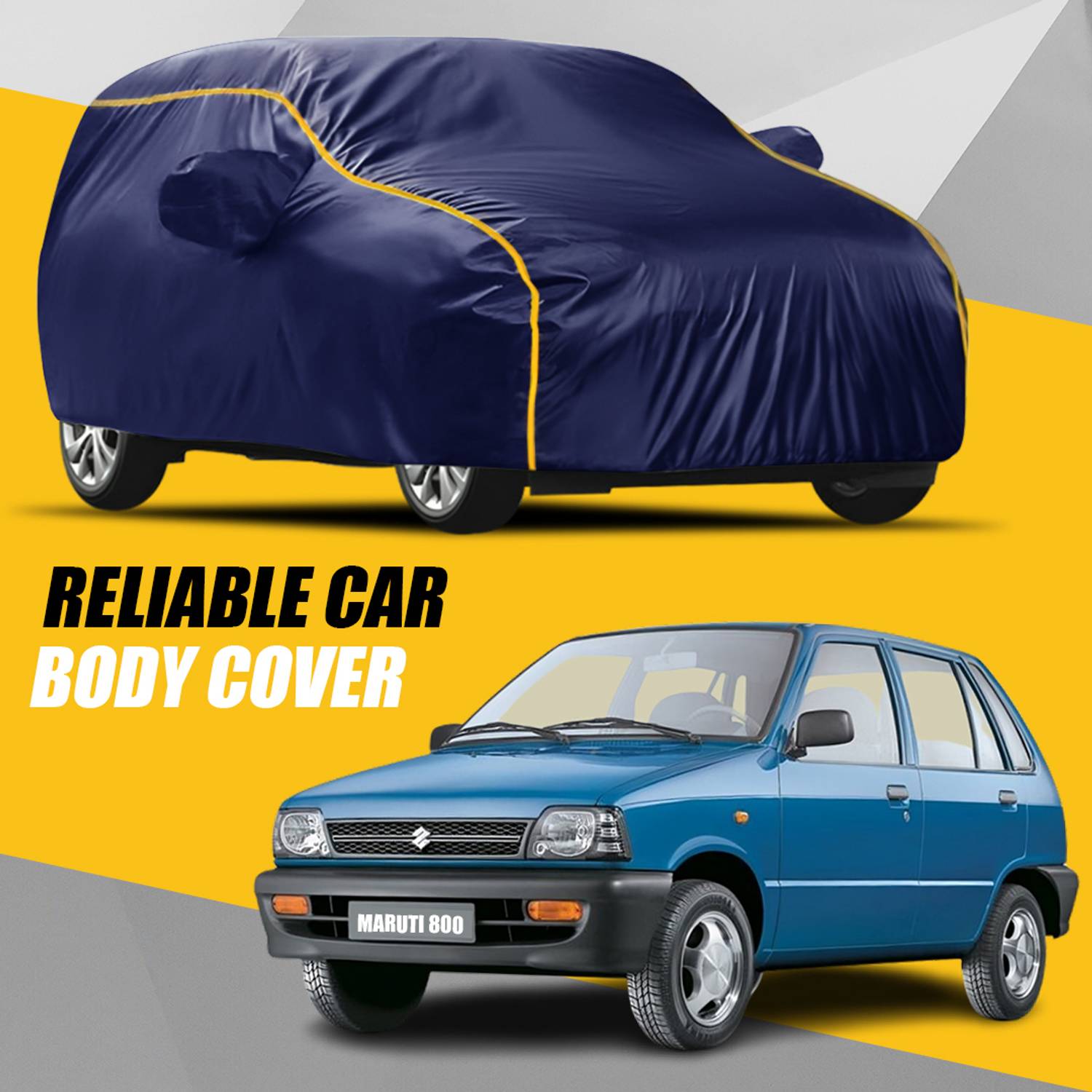 ANOXE Car Cover For Maruti Suzuki 800 (With Mirror Pockets)