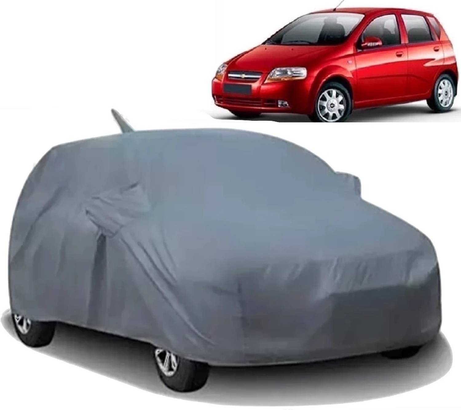 ALMICS Car Cover For Chevrolet Aveo Uva (With Mirror Pockets)