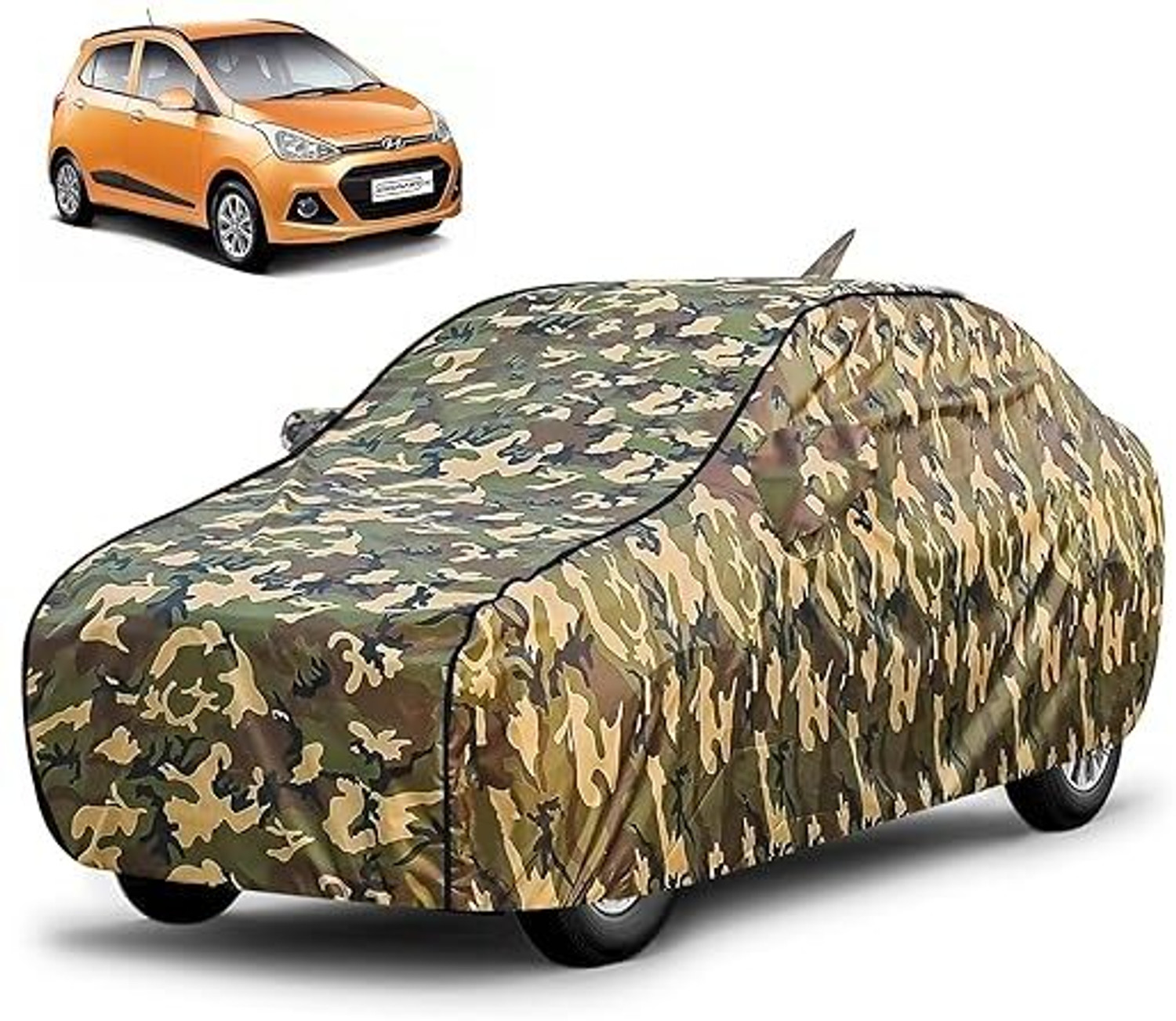 Image of FABTEC Car Cover For Hyundai Grand i10 (With Mirror Pockets)