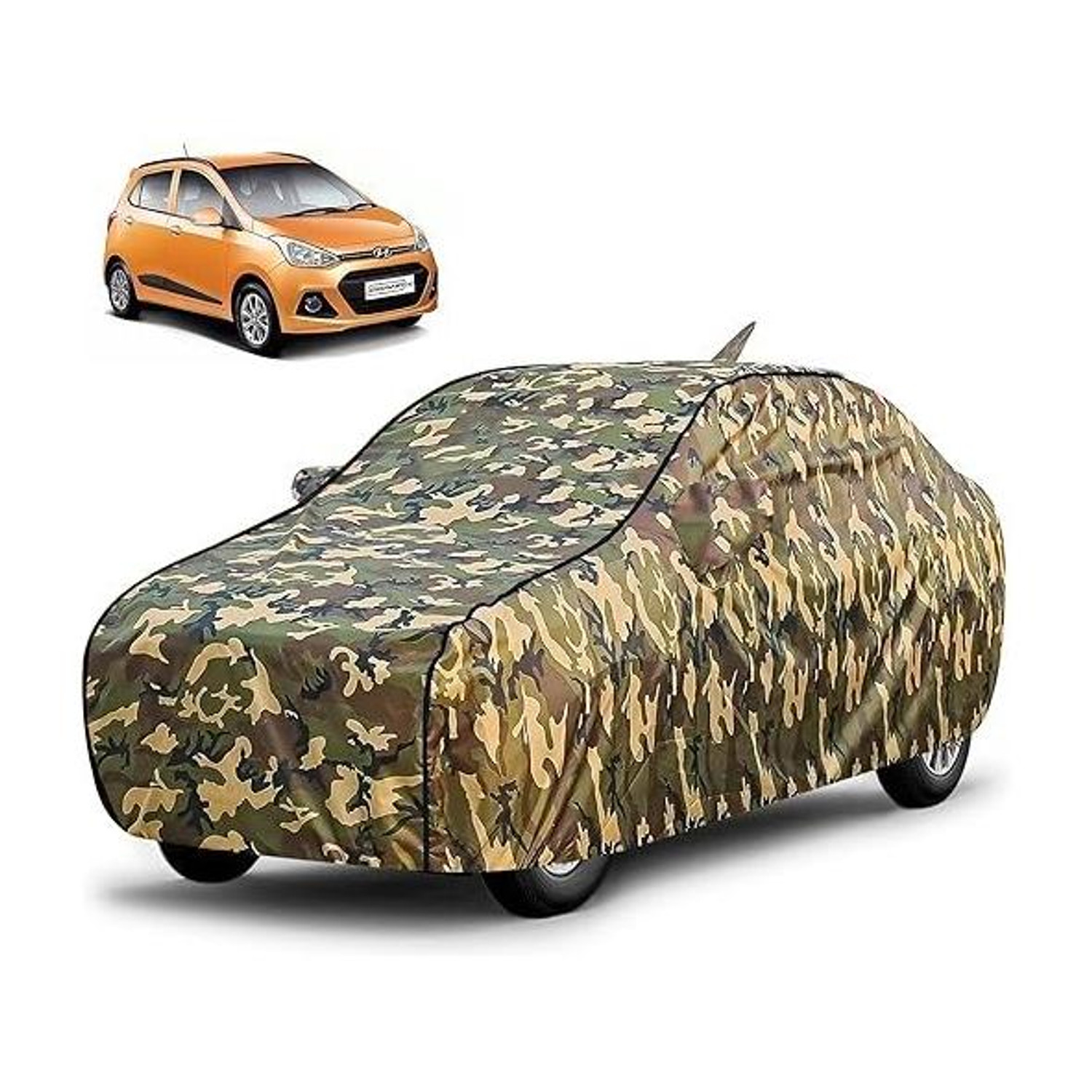 Image of FABTEC Car Cover For Hyundai Grand i10 (With Mirror Pockets)