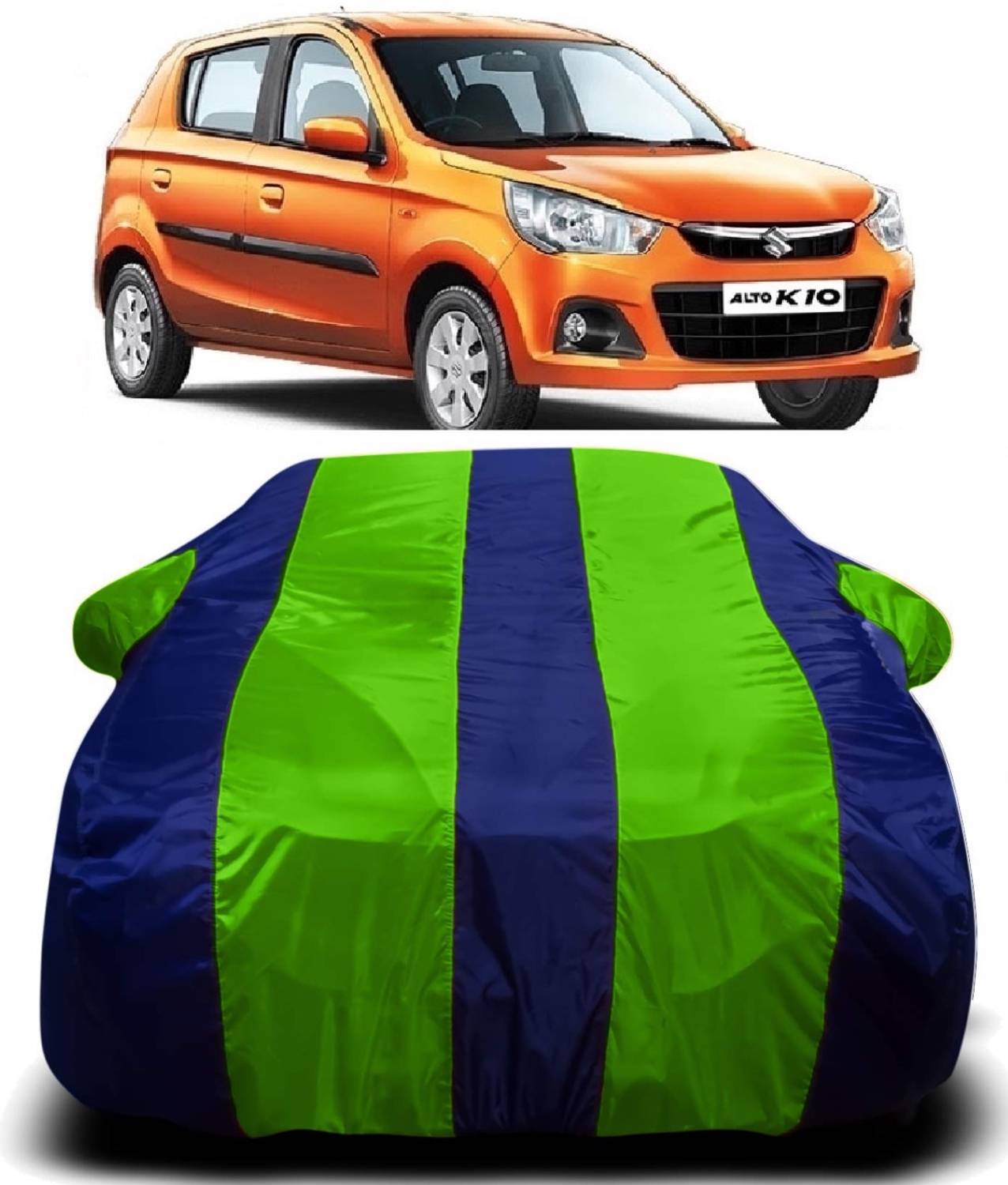 AXLOZ Car Cover For Maruti Suzuki Alto K10 (With Mirror Pockets)