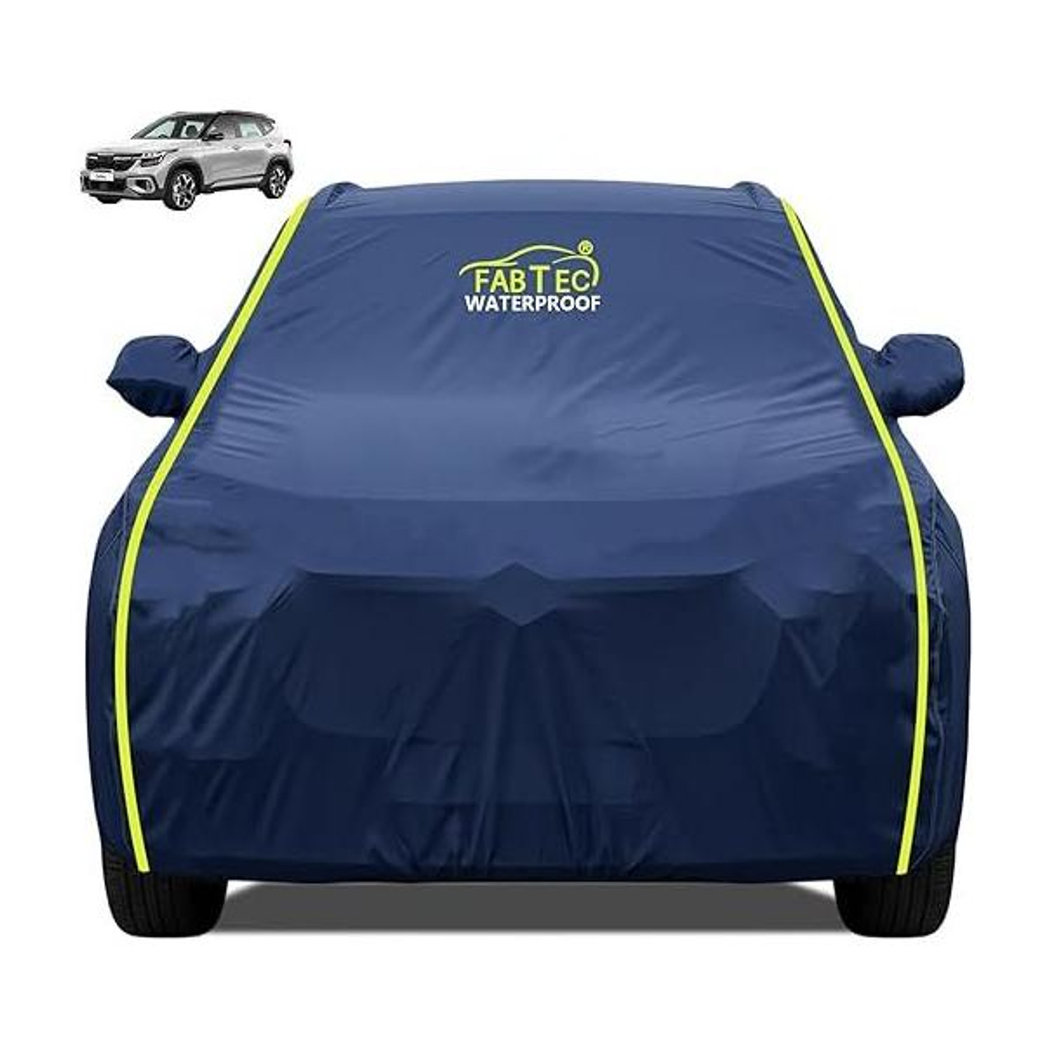 Image of FABTEC Car Cover For Kia SELTOS (With Mirror Pockets)