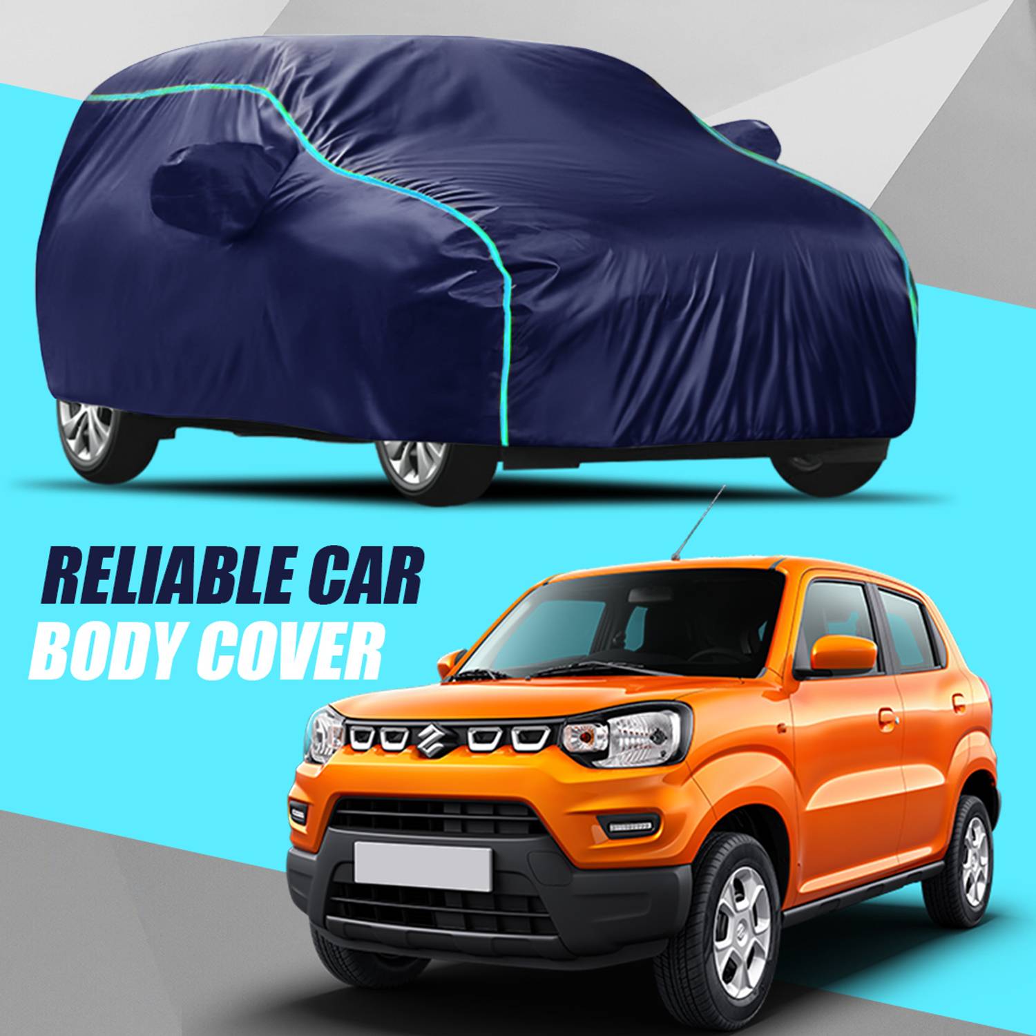 ALMICS Car Cover For Maruti Suzuki S-Presso (With Mirror Pockets)