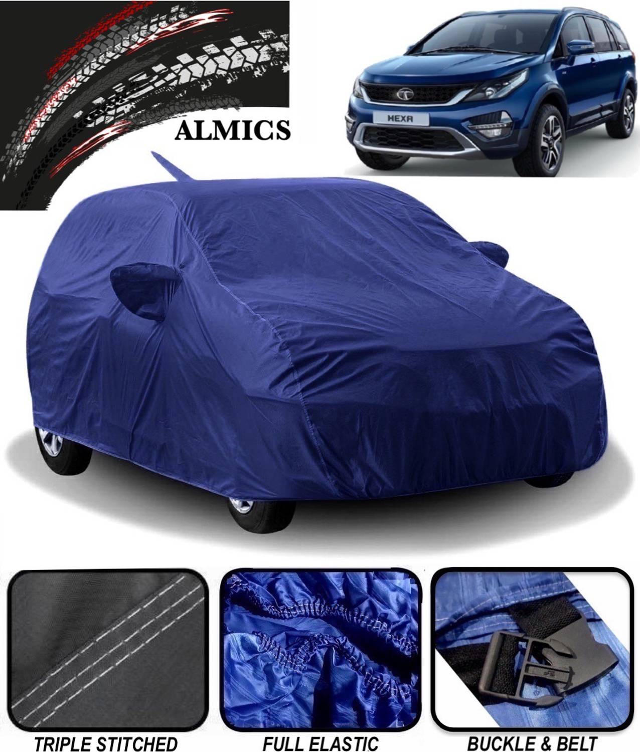 ALMICS Car Cover For Tata Hexa (With Mirror Pockets)