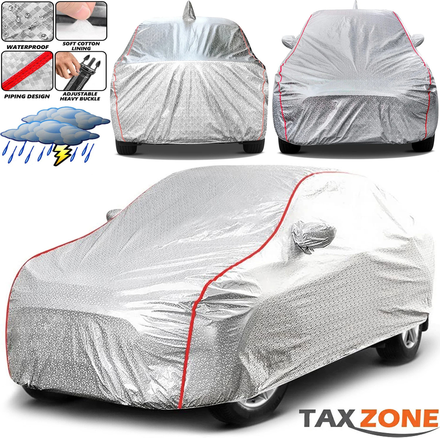 Image of TAXZONE Car Cover For Mahindra XUV 3XO (With Mirror Pockets)