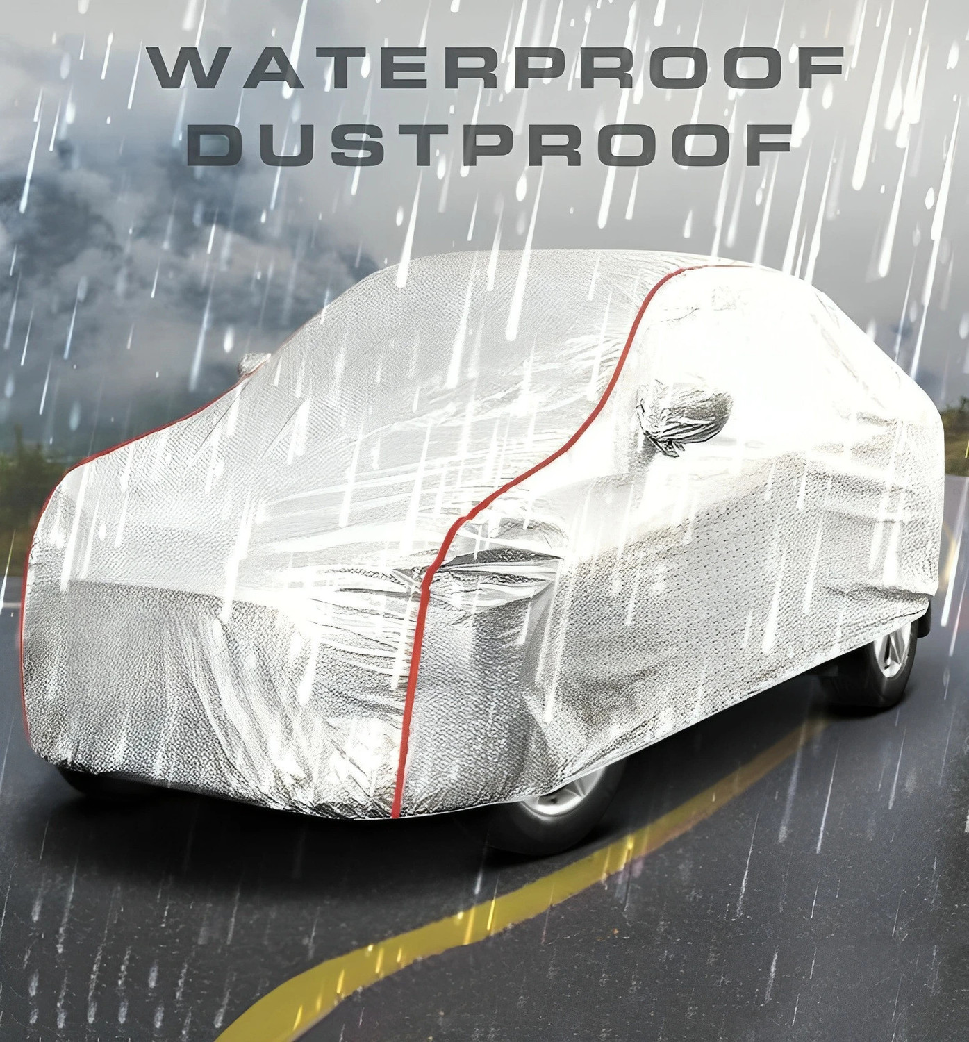 Image of TEASN Car Cover For Maruti Suzuki Baleno (With Mirror Pockets)