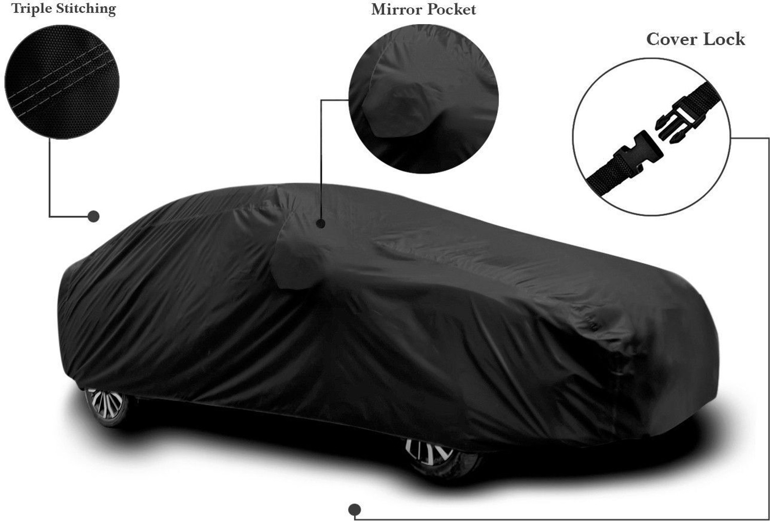 Image of CoverXpert Car Cover For Maruti Suzuki Alto (With Mirror Pockets)