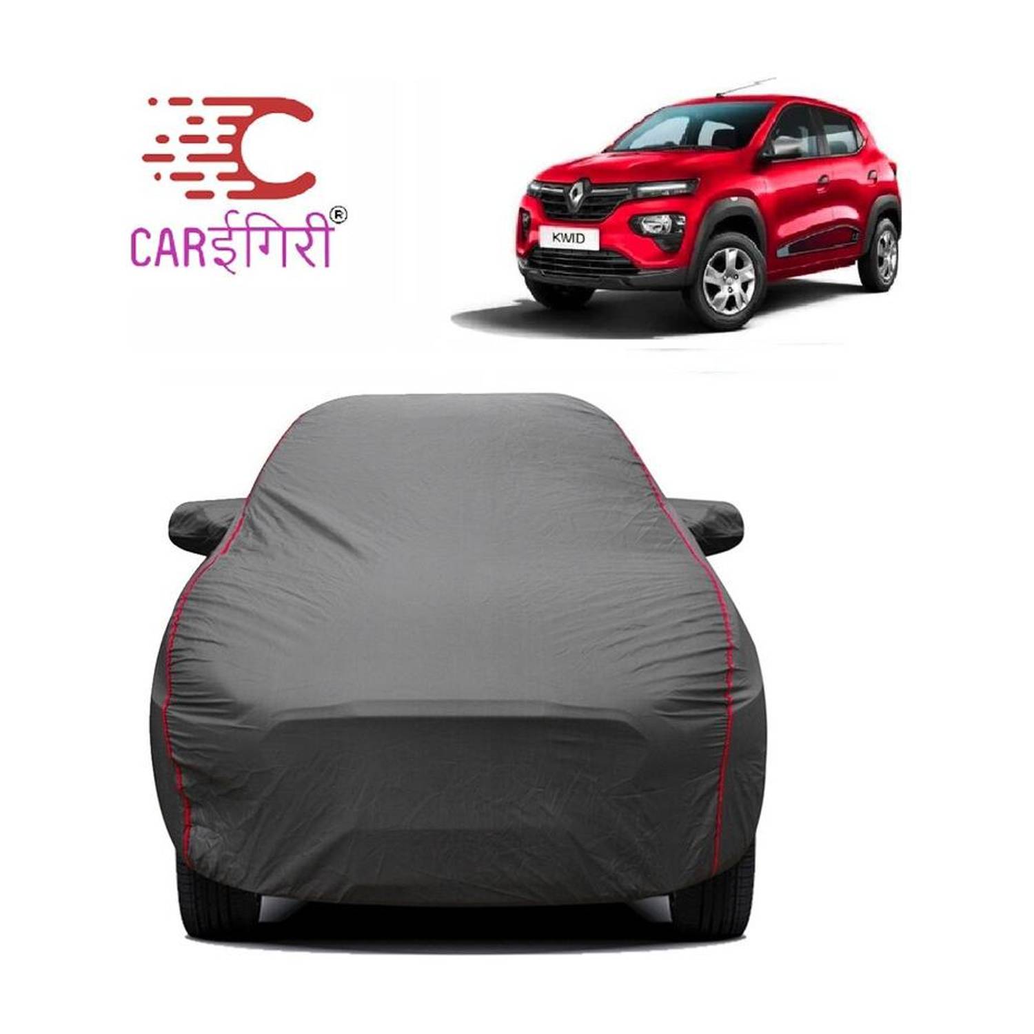 Carigiri Car Cover For Renault Kwid (With Mirror Pockets)