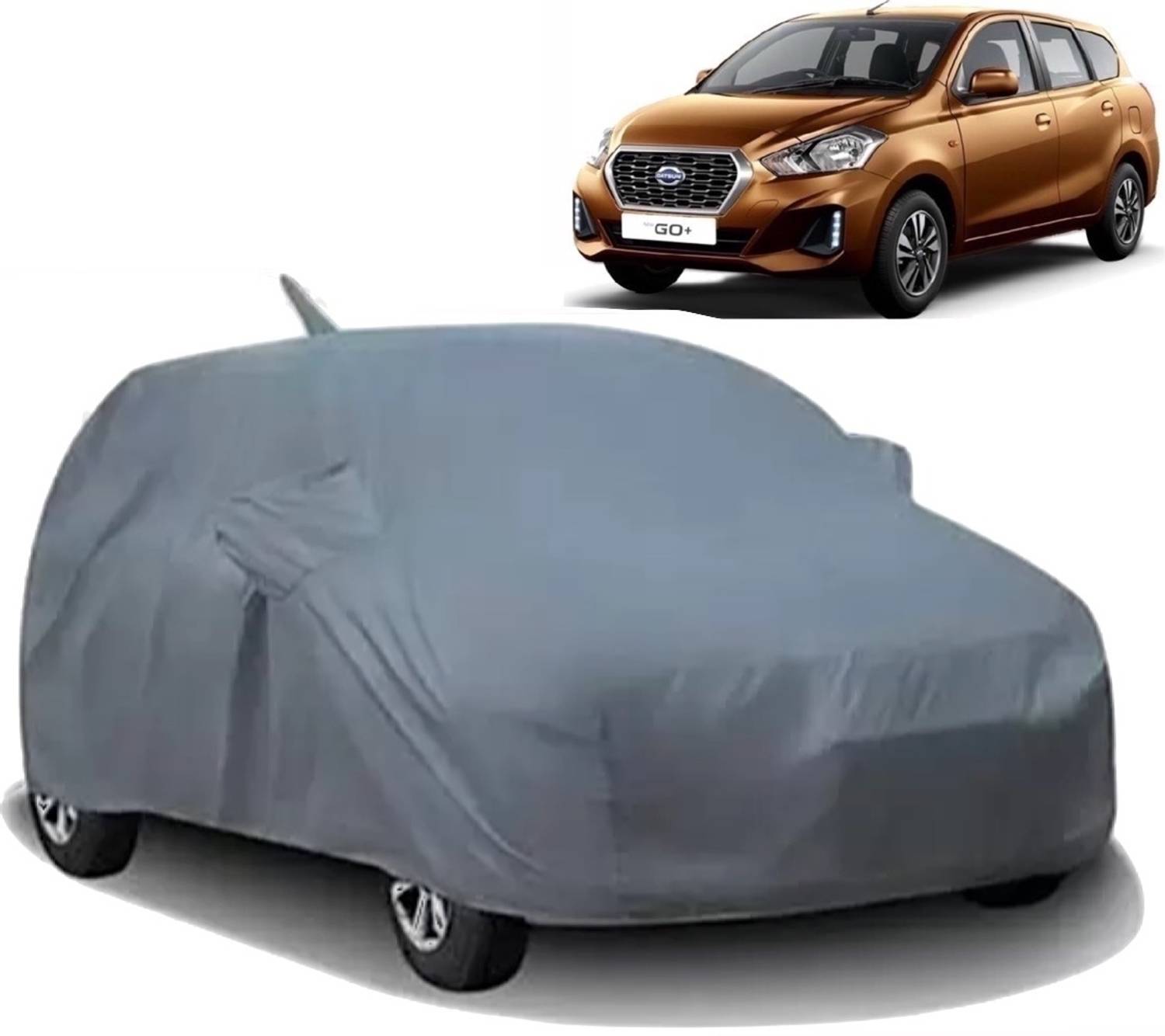 ALTRADECOT Car Cover For Datsun Go+ (With Mirror Pockets)