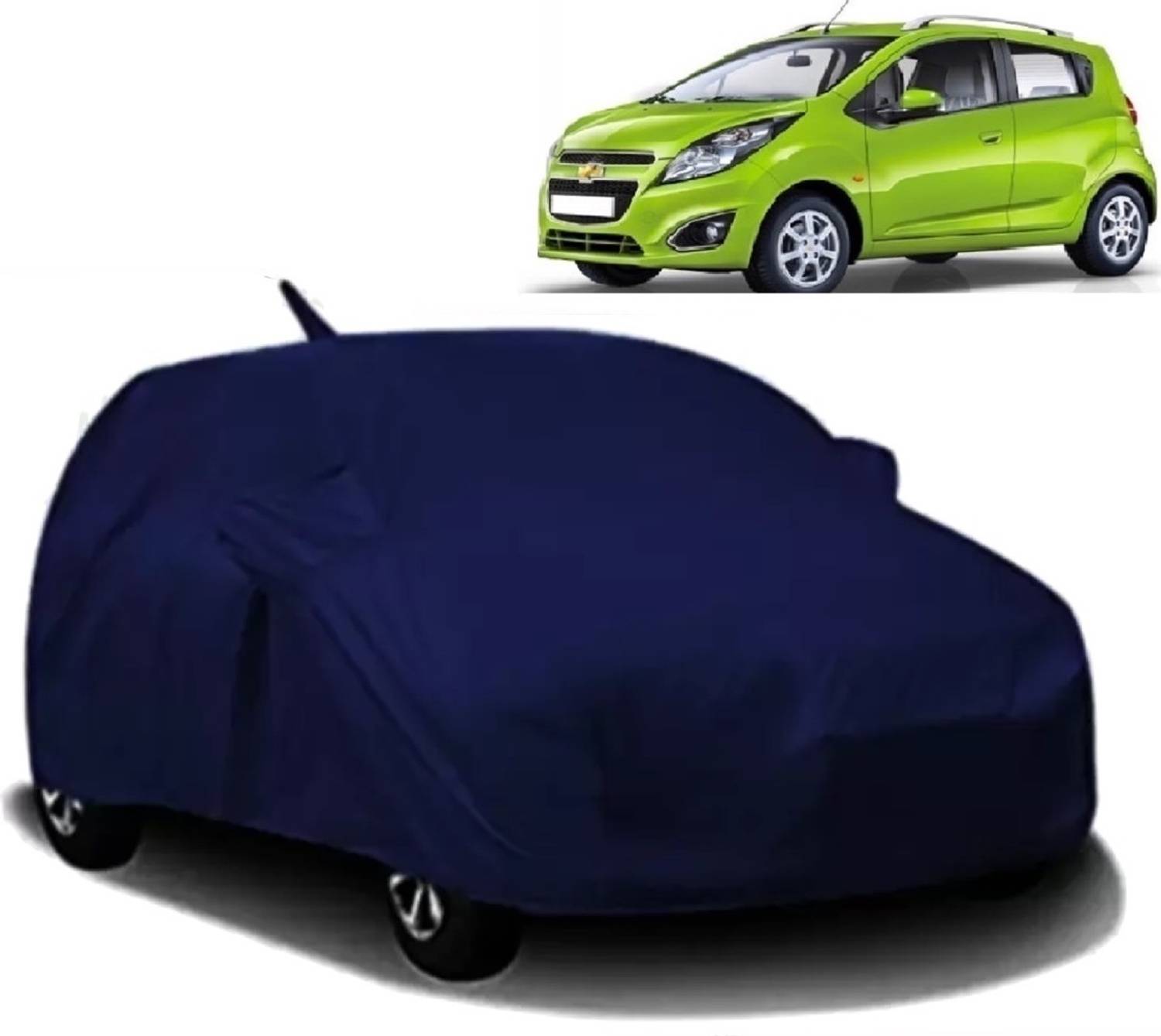 ALMICS Car Cover For Chevrolet Beat (With Mirror Pockets)