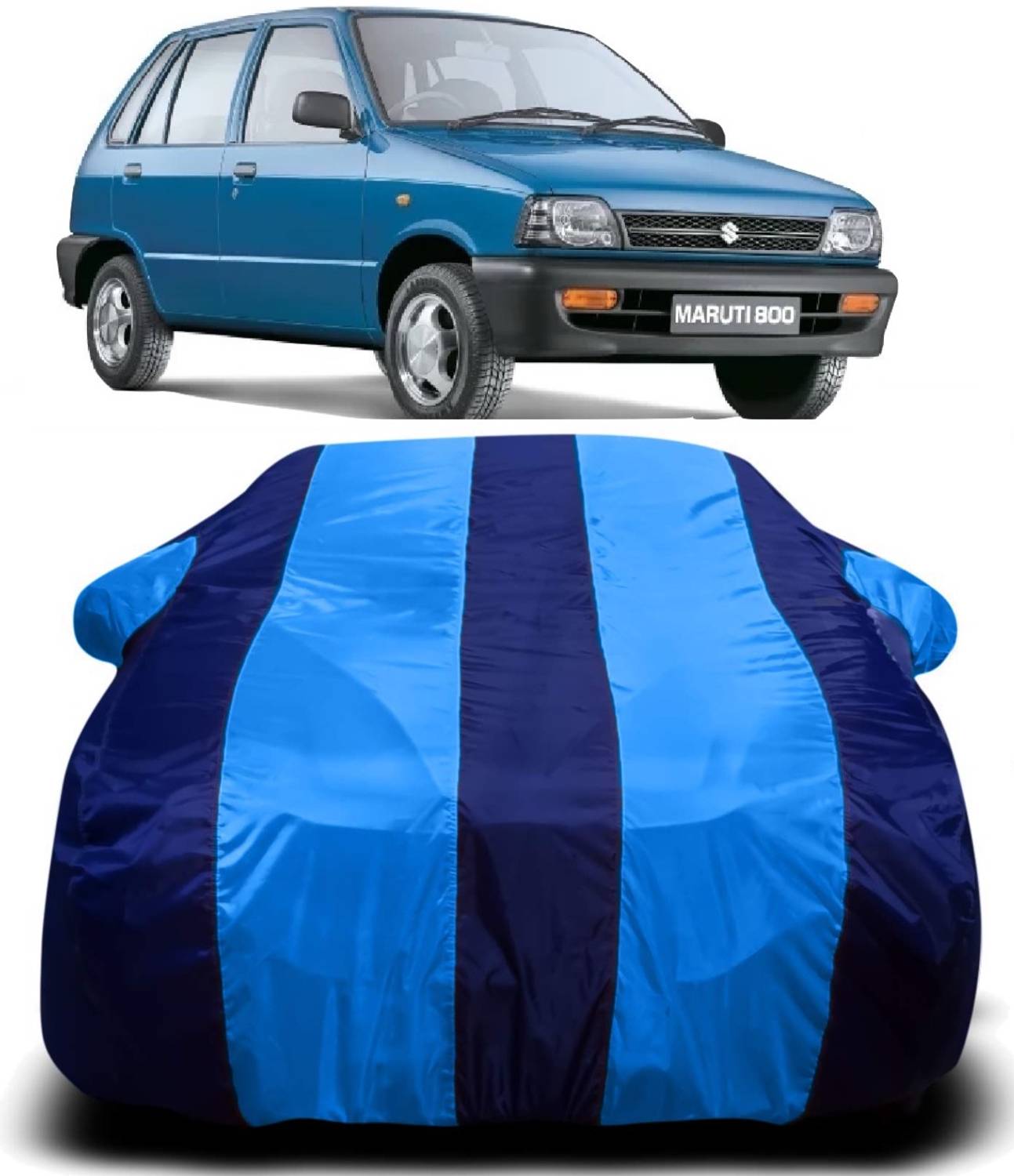 AXLOZ Car Cover For Maruti Suzuki 800 (With Mirror Pockets)