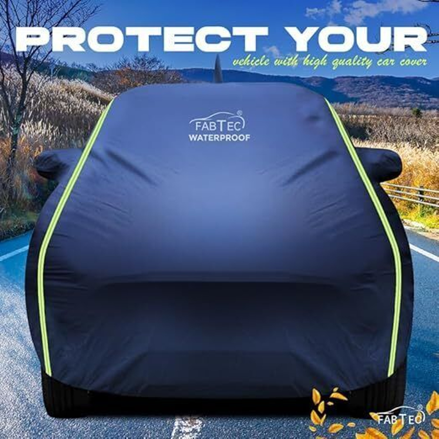 Image of FABTEC Car Cover For Hyundai Grand i10 (With Mirror Pockets)