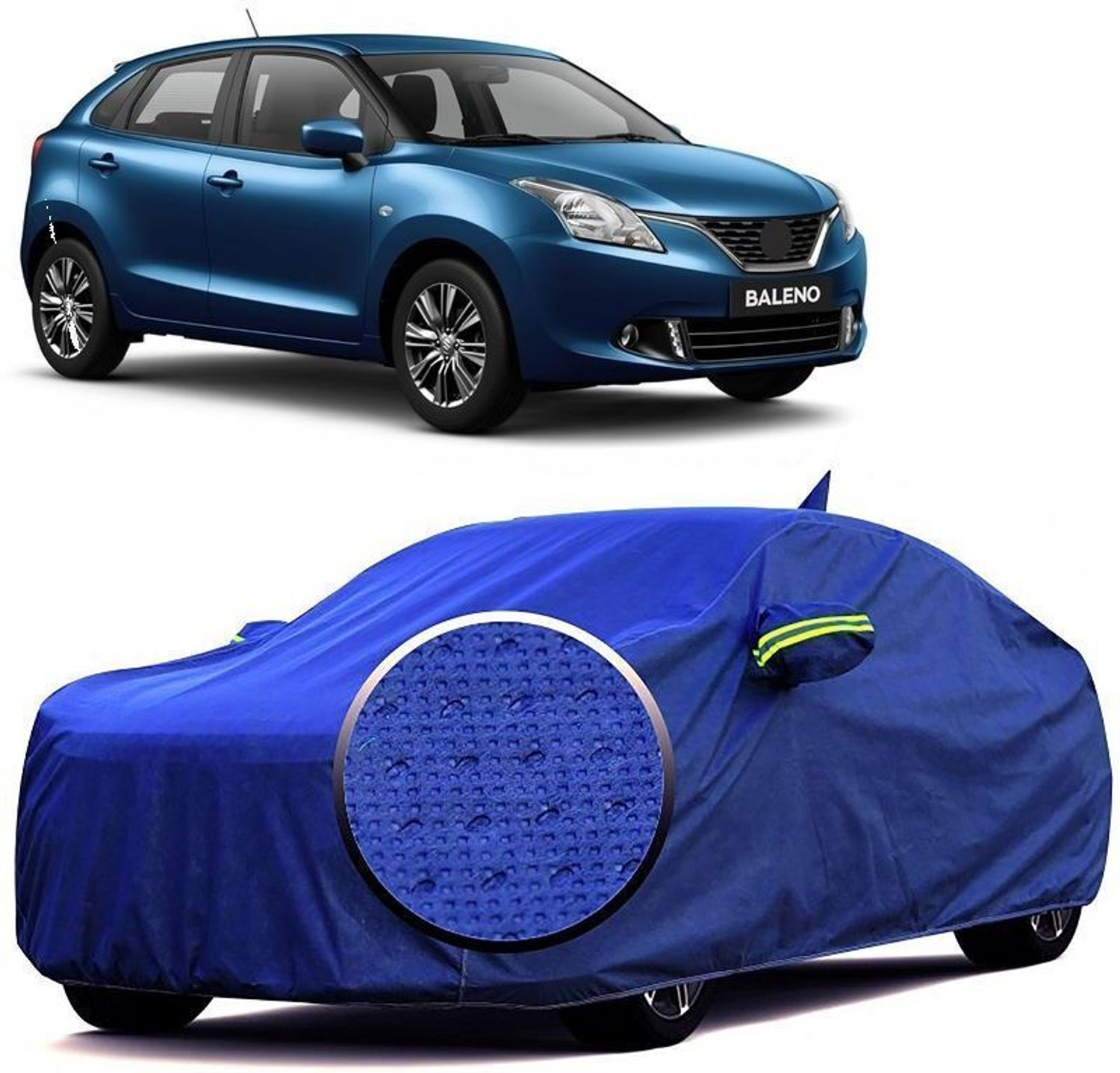 Image of Otoroys Car Cover For Maruti Suzuki Baleno, Baleno Lxi, Baleno Vxi, Baleno ZXi (With Mirror Pockets)