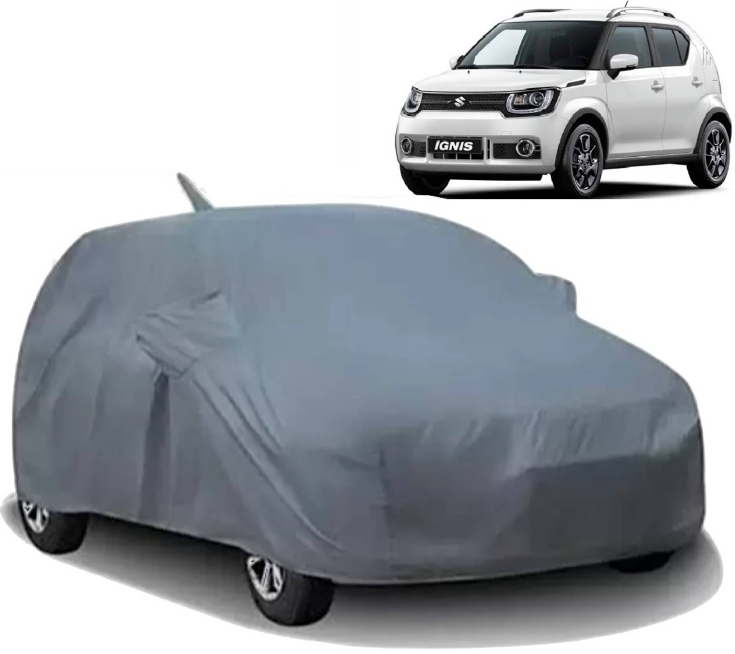 ALTRADECOT Car Cover For Maruti Suzuki Ignis (With Mirror Pockets)