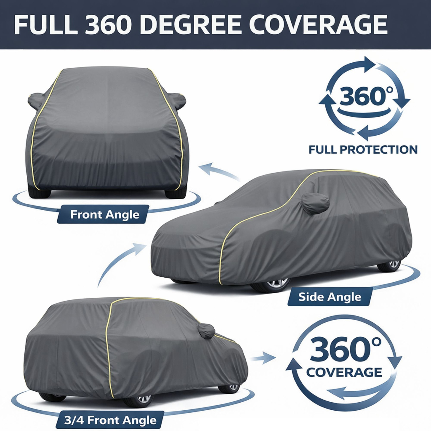 Image of Car Styling Car Cover For Maruti Fronx (With Mirror Pockets)