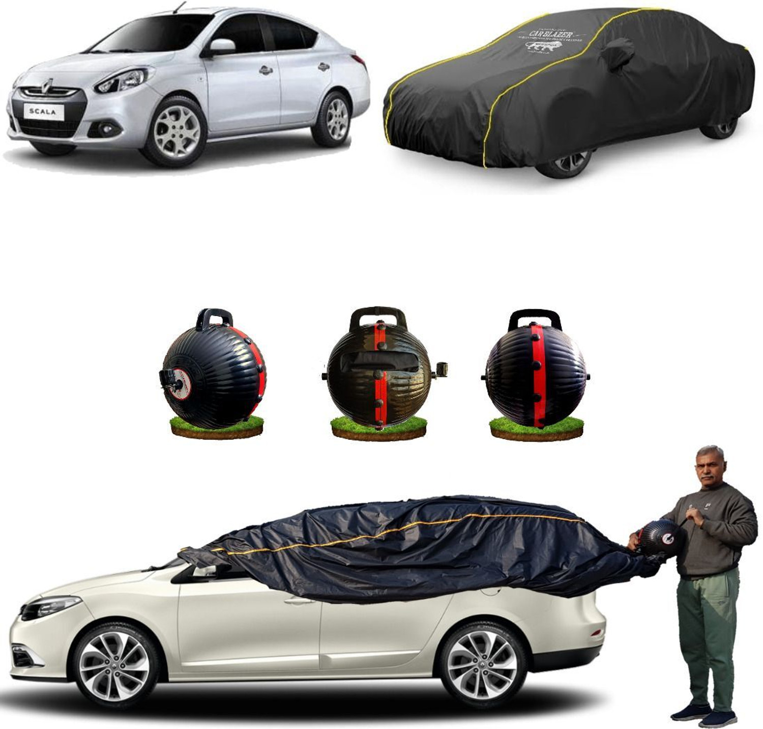 Image of CARBLAZER Car Cover For Renault Scala (Without Mirror Pockets)