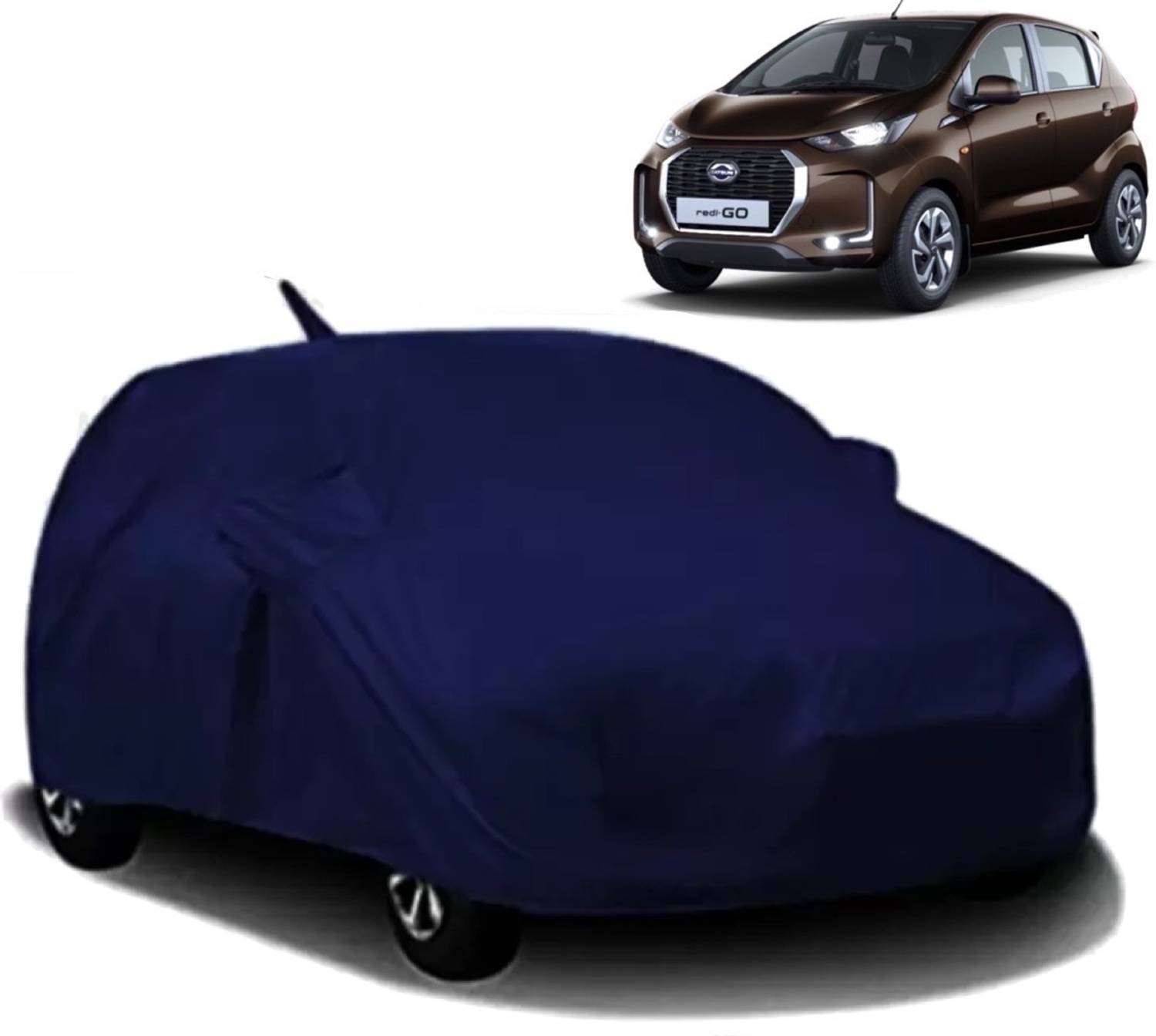 ANOXE Car Cover For Datsun redi-GO (With Mirror Pockets)