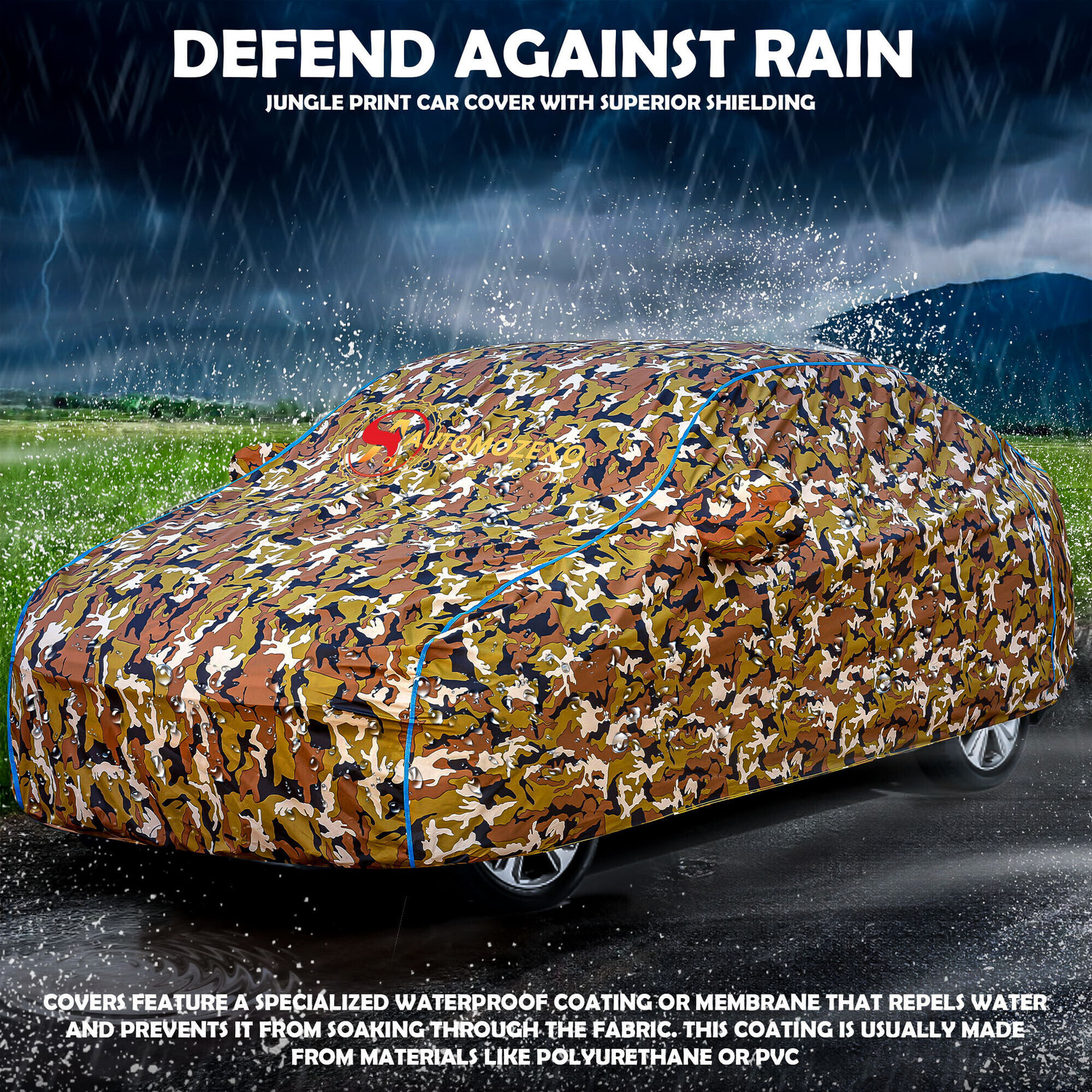 Image of AUTOMOZEXO Car Cover For Maruti Suzuki S-Presso (With Mirror Pockets)