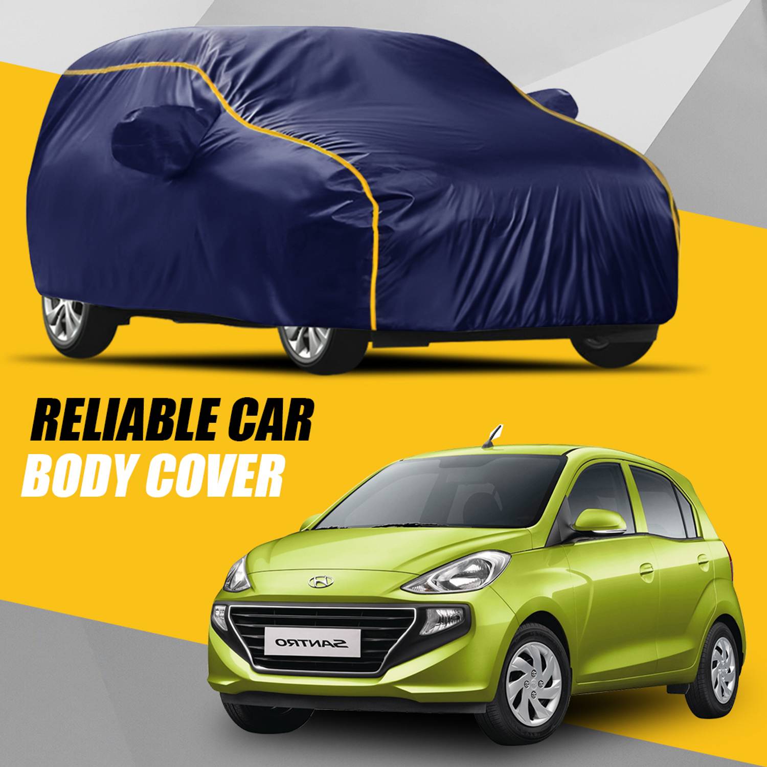 ANTIRO Car Cover For Hyundai Santro (With Mirror Pockets)