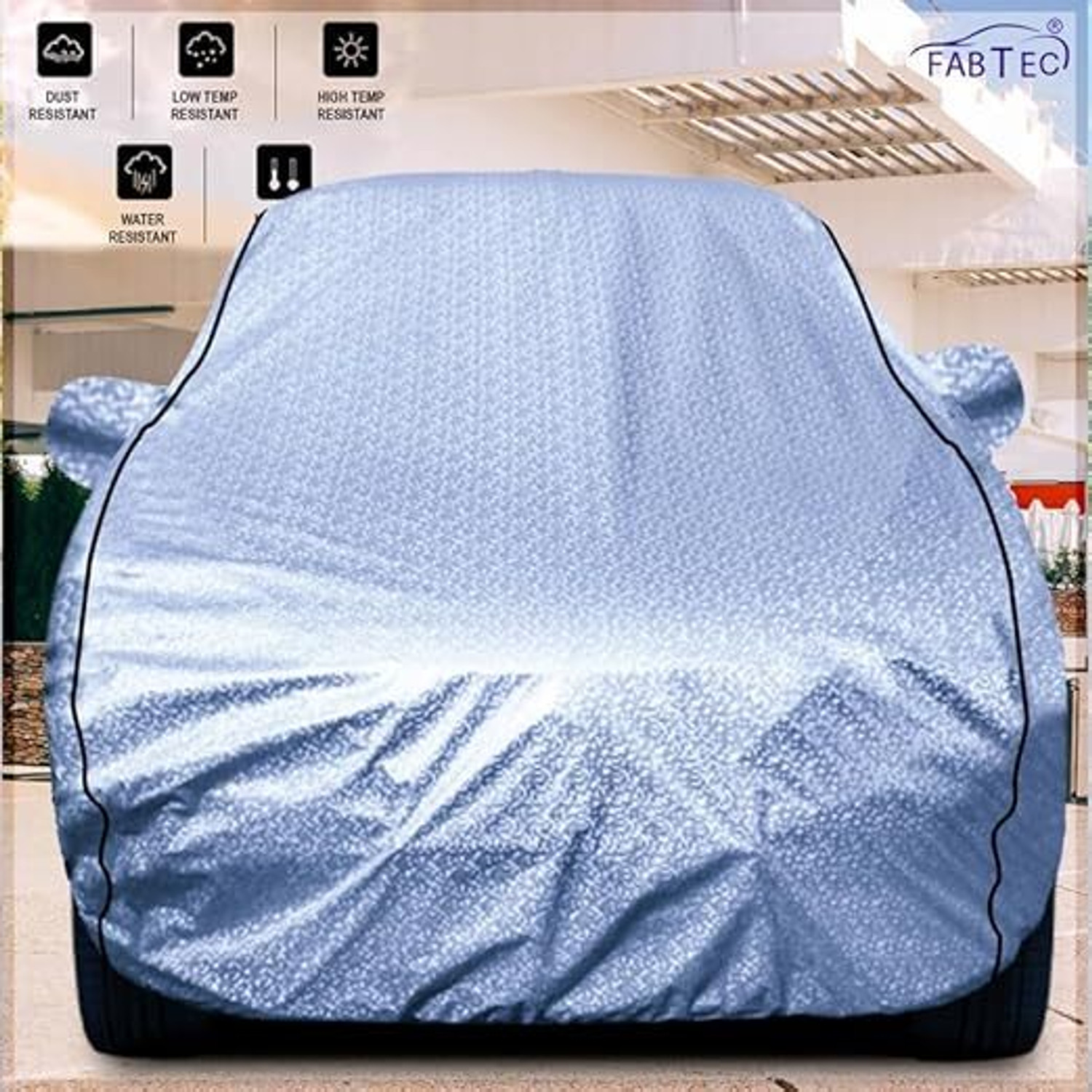 Image of FABTEC Car Cover For Hyundai Grand i10 (With Mirror Pockets)