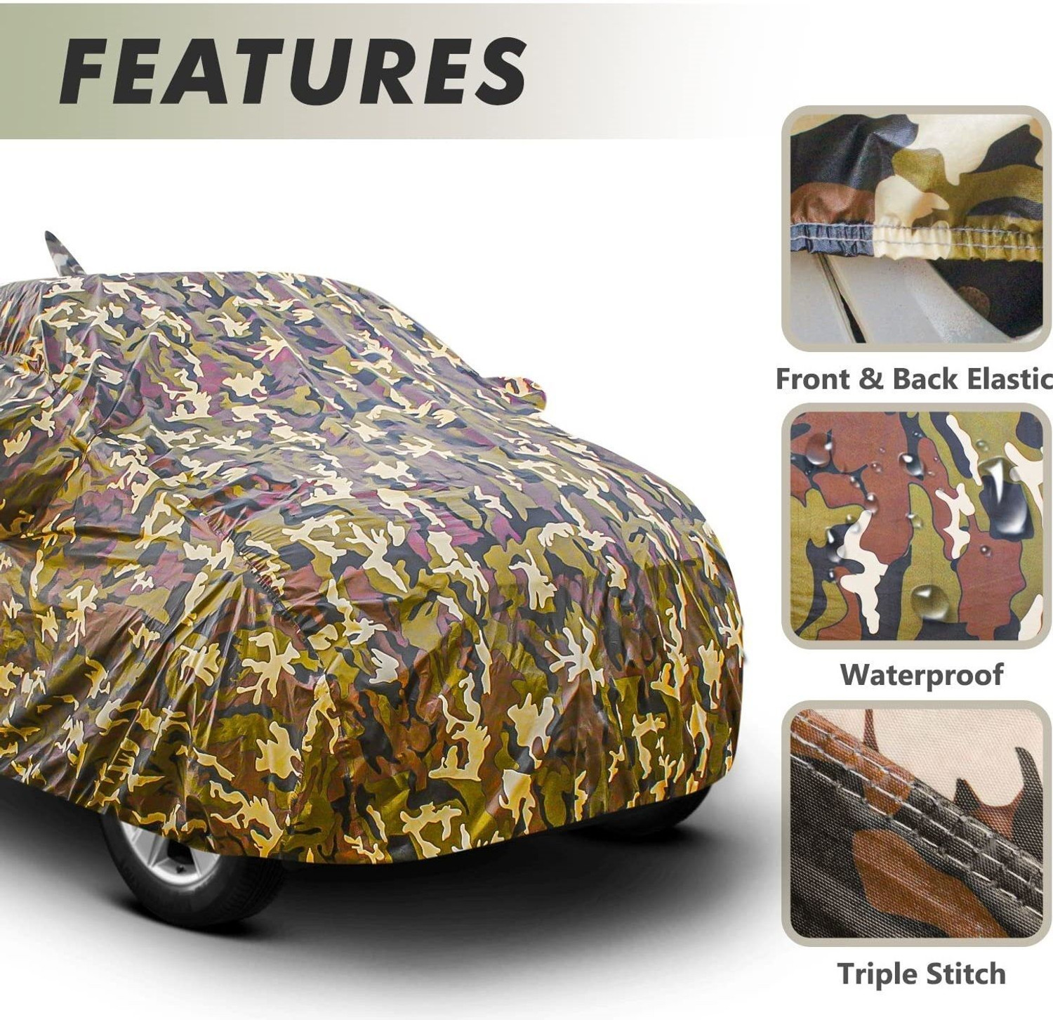 Image of Luciano Car Cover For Maruti, Maruti Suzuki Celerio, Celerio LDi, Celerio LXI, Celerio VXI, Celerio X (With Mirror Pockets)