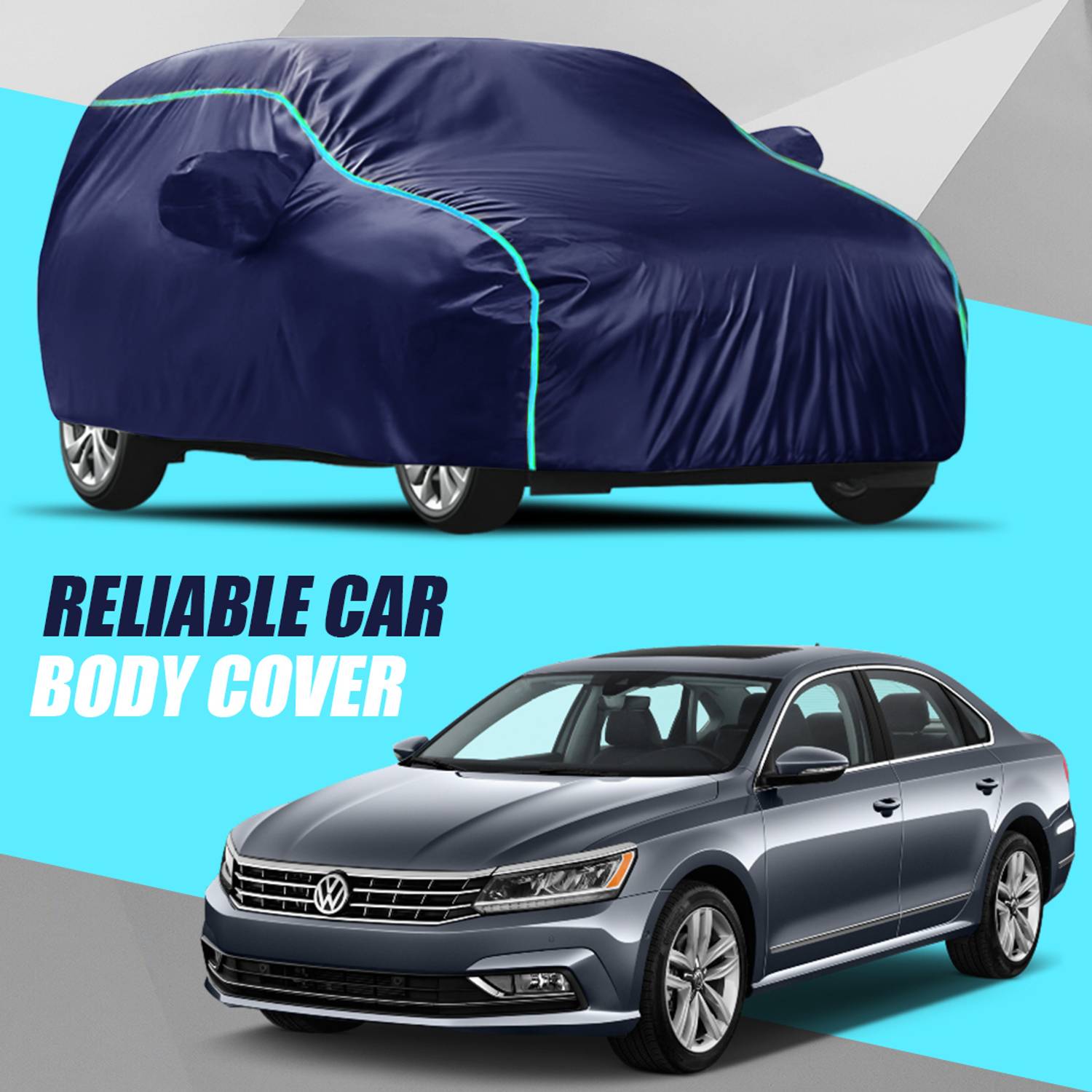 ALMICS Car Cover For Volkswagen Passat (With Mirror Pockets)