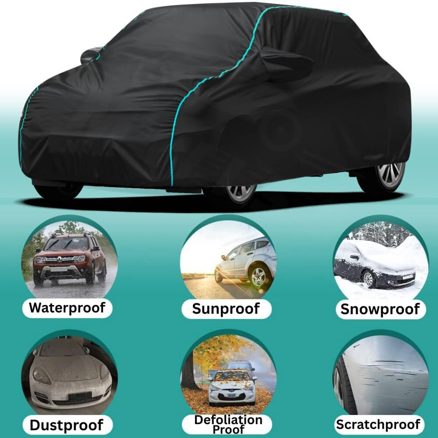 Image of SSPMotors Tata Aeris Body Cover (Black, Blue, For 2014, 2015, 2016, 2017, 2018, 2019, 2020, 2021, 2022, 2023, 2024, 2025, 2026, NA Models)