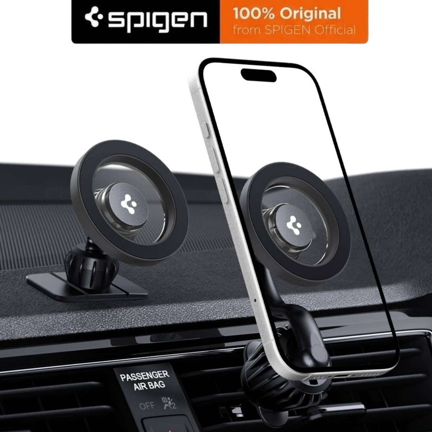 Spigen Car Mobile Holder for AC Vent, Dashboard, Magnetic