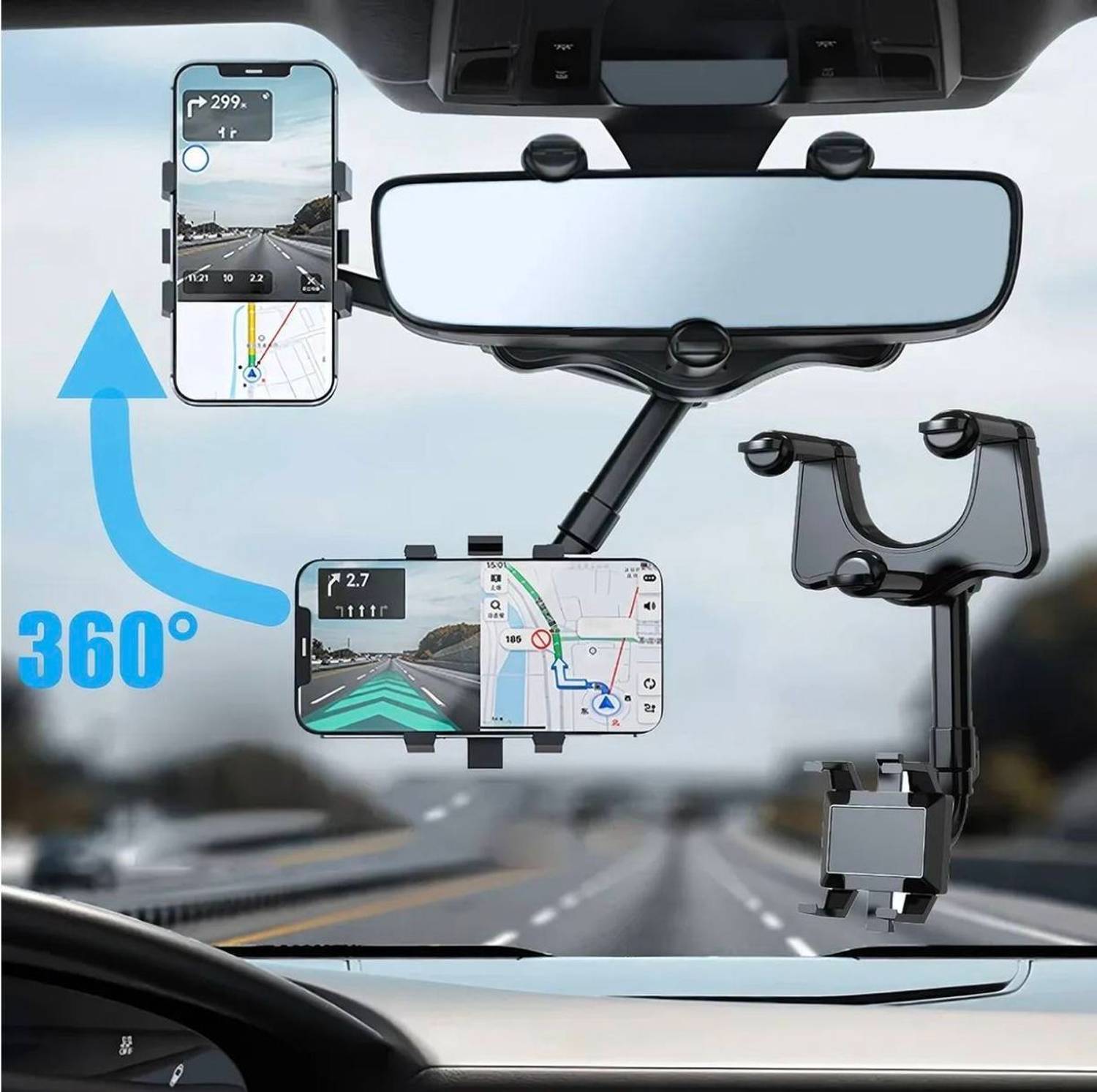 vividtraders Car Mobile Holder for Clip, Anti-slip, Dashboard