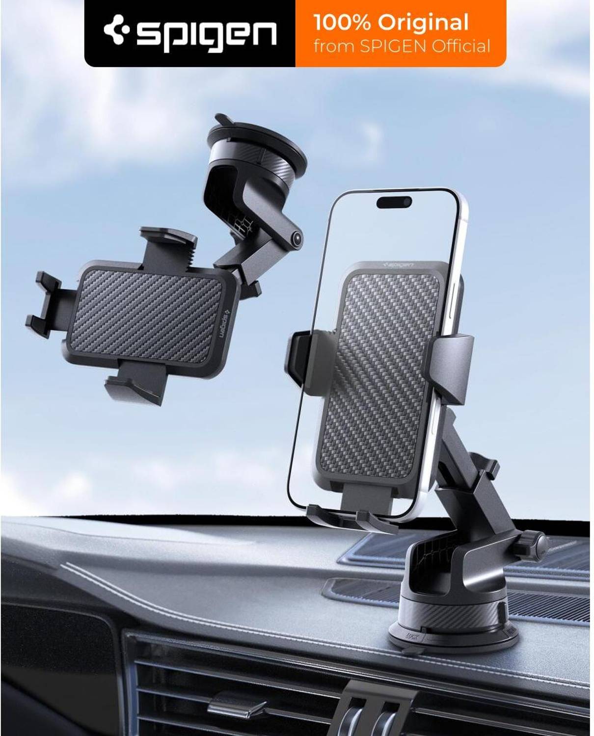 Spigen Car Mobile Holder for Dashboard, Windshield