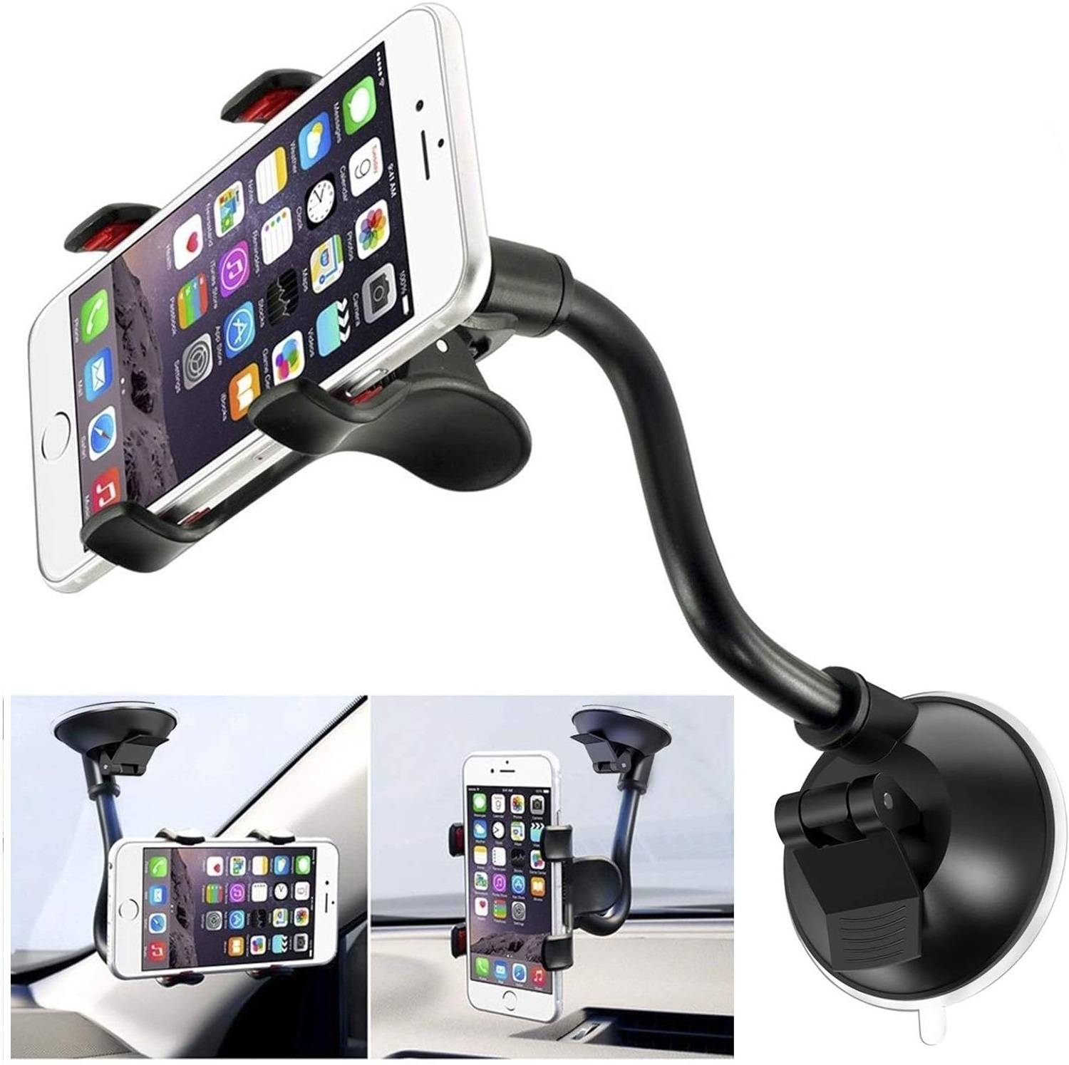 Trifles Car Mobile Holder for Dashboard, Windshield, Clip