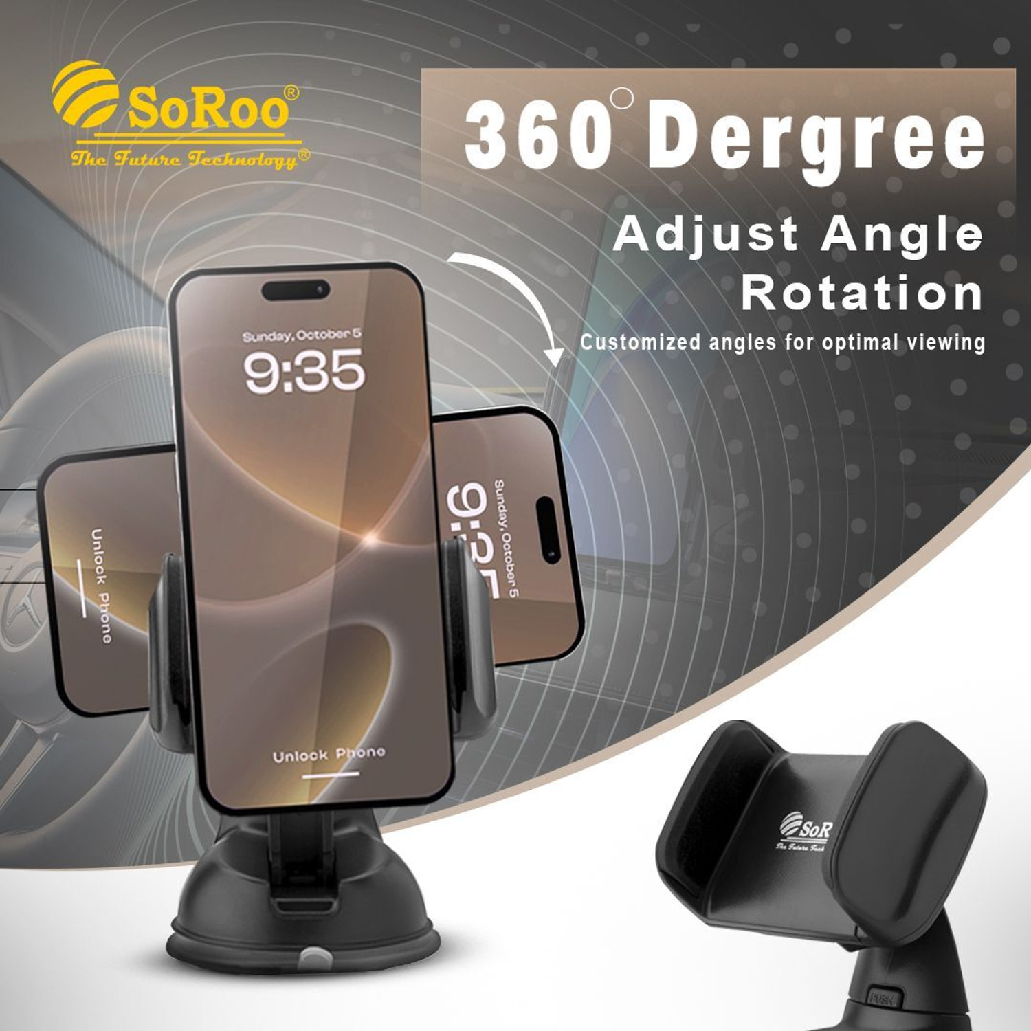 Image of SoRoo Car Mobile Holder for Dashboard