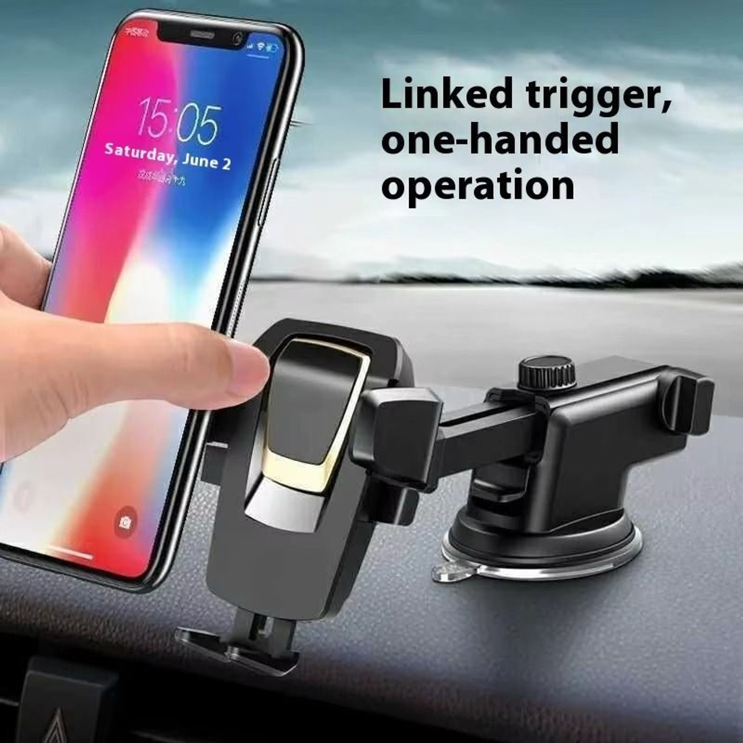 Image of BITWEAVE Car Mobile Holder for Dashboard, Windshield, Anti-slip